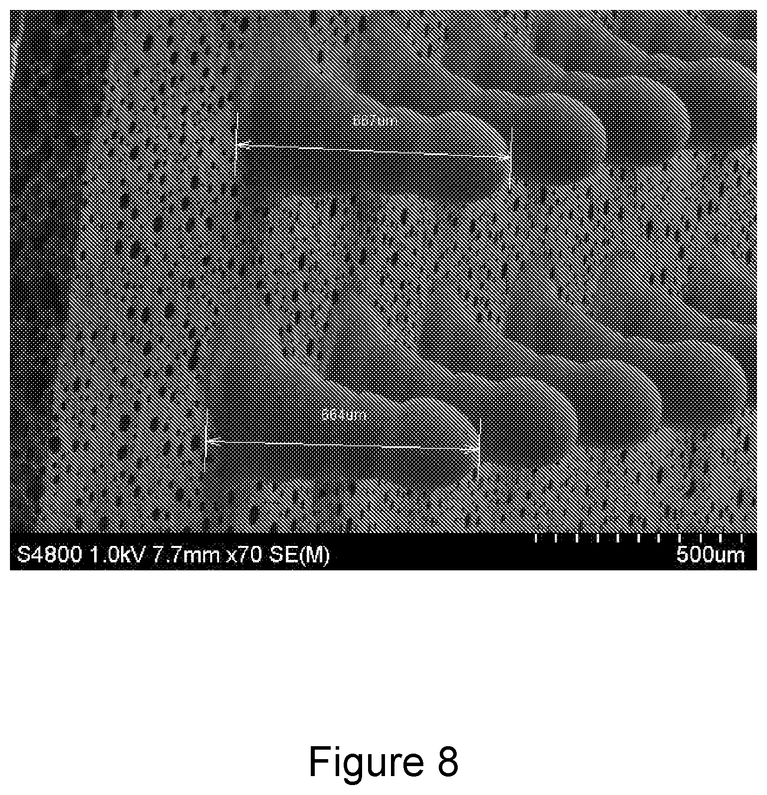 Patent US12612304 Figure 8 – Method for making microneedles using a high viscosity composition