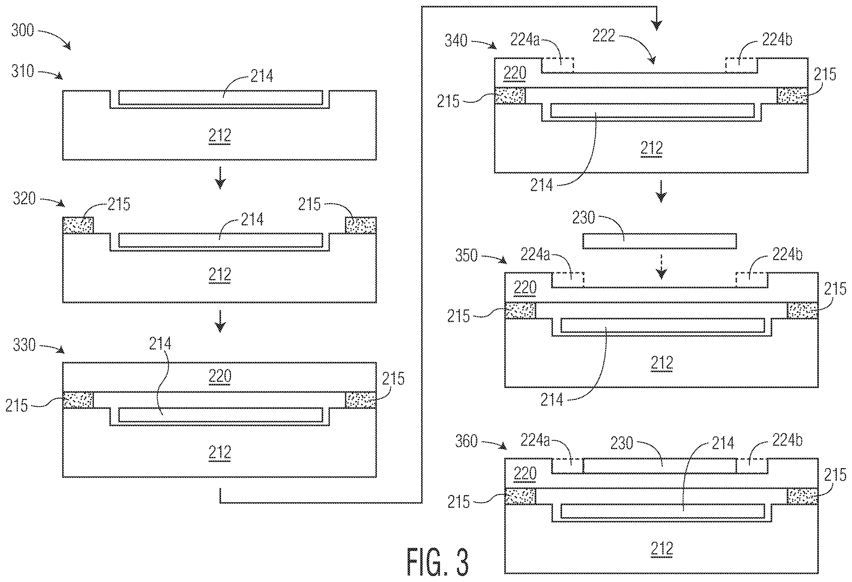 Patent US12612306 Figure 3 – Die stacking with controlled angular alignment
