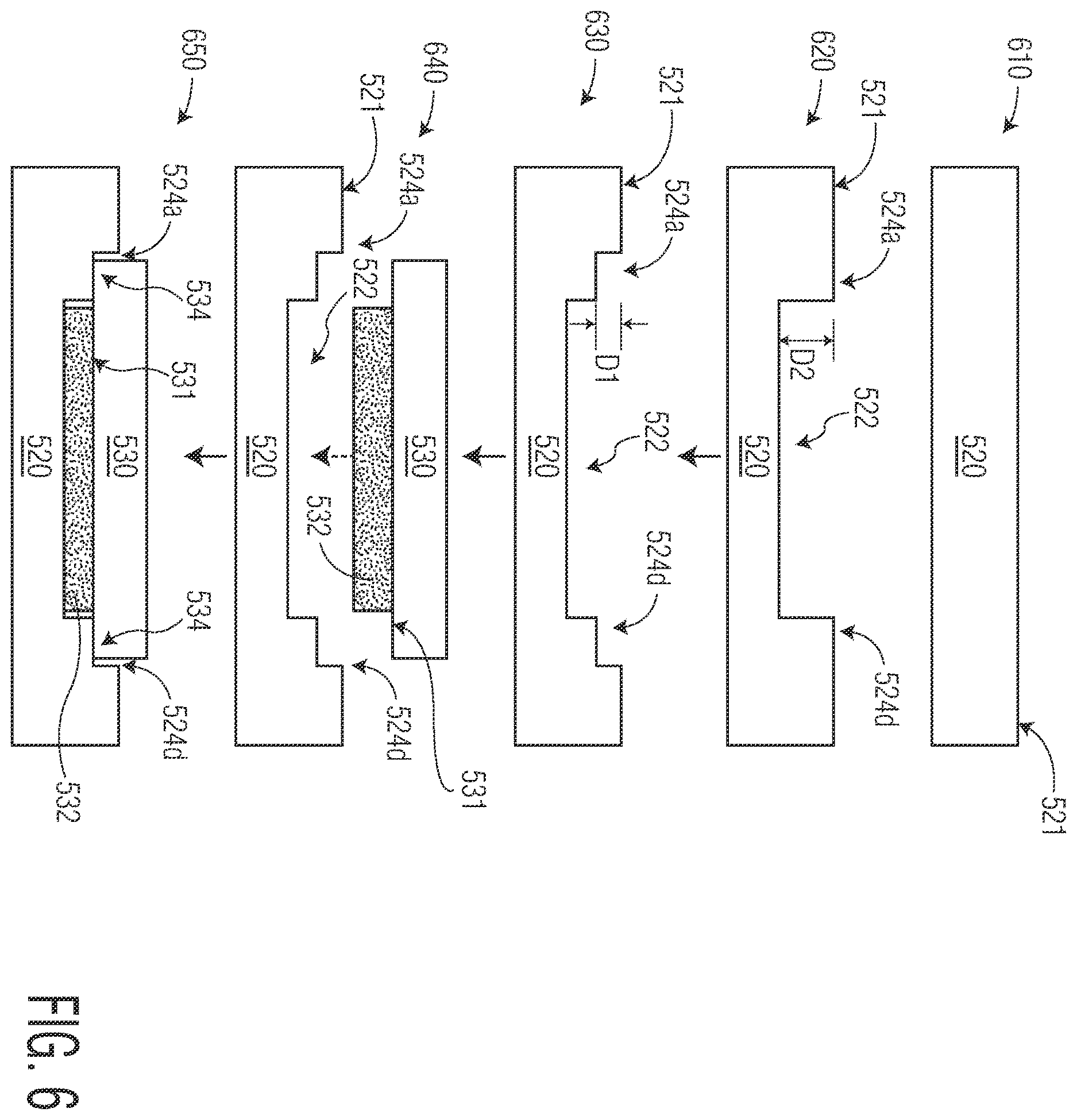 Patent US12612306 Figure 6 – Die stacking with controlled angular alignment