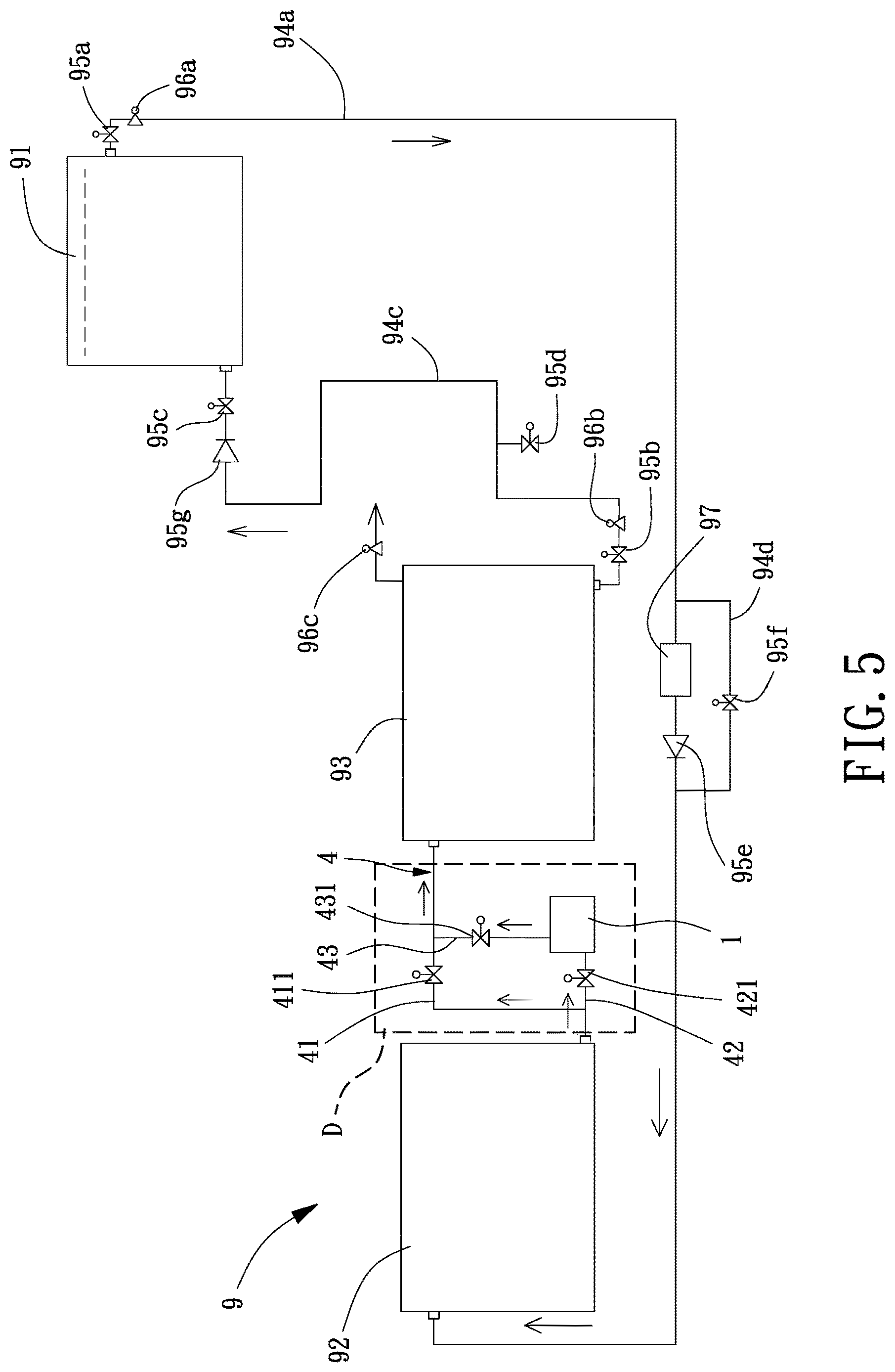 Patent US12612318 Figure 5 – Multi-stage circulating separation equipment