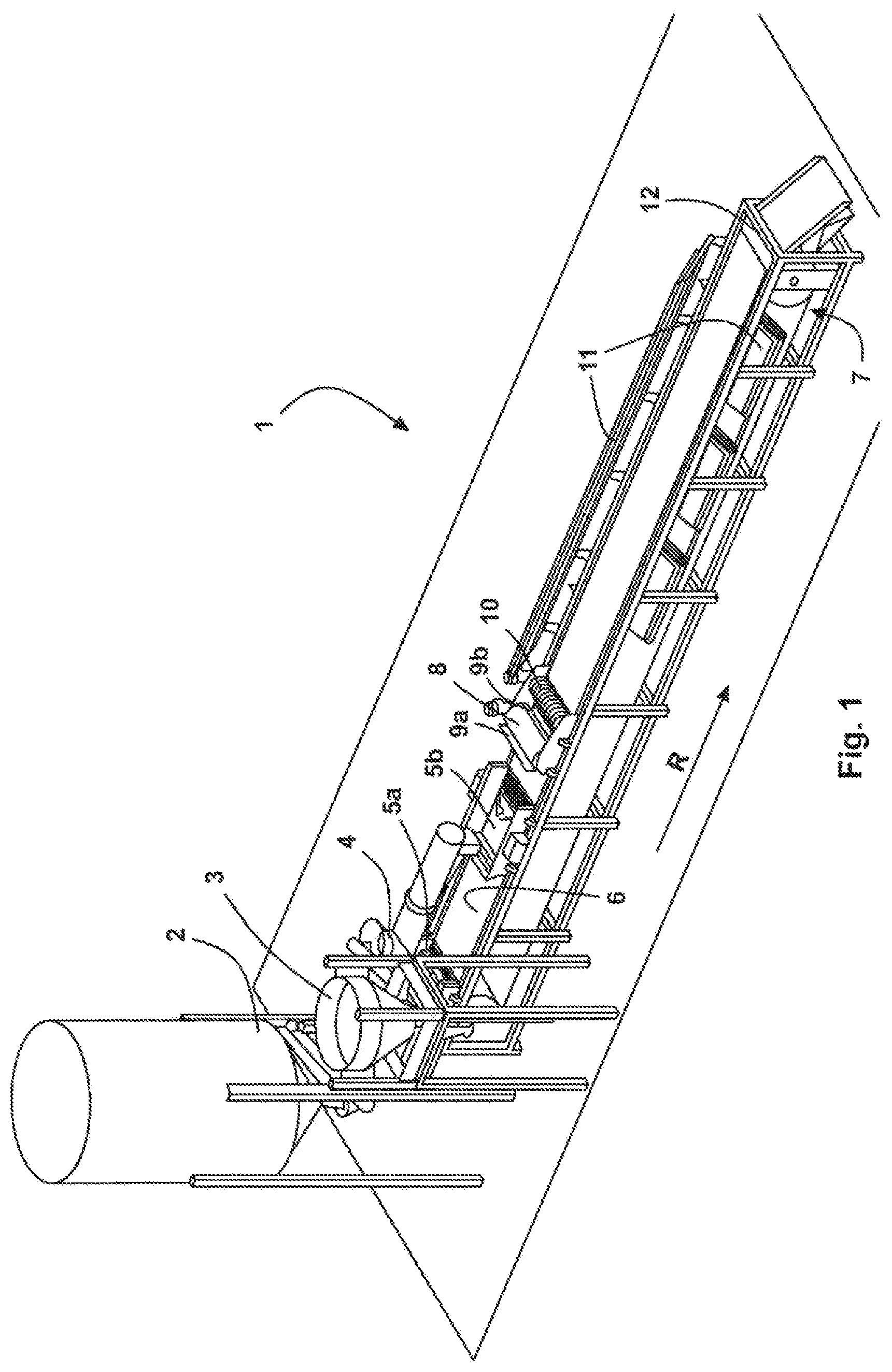 Patent US12612326 Figure 1 – Method and device for producing piece goods