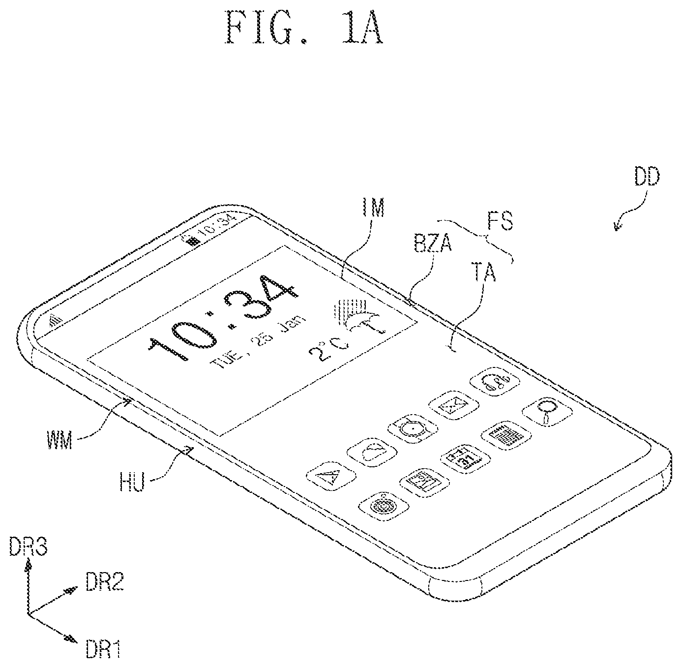 Patent US12612331 Figure 1 – Window and display device having the same
