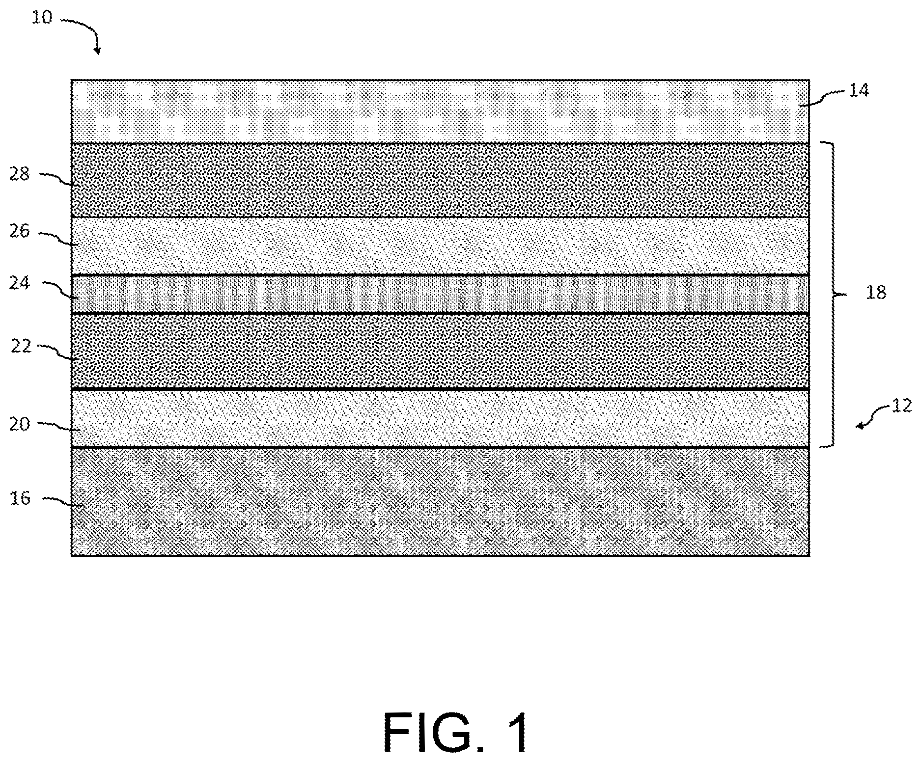 Patent US12612339 Figure 1 – Layered interface coating for improved fiber protection and matrix crack sealing
