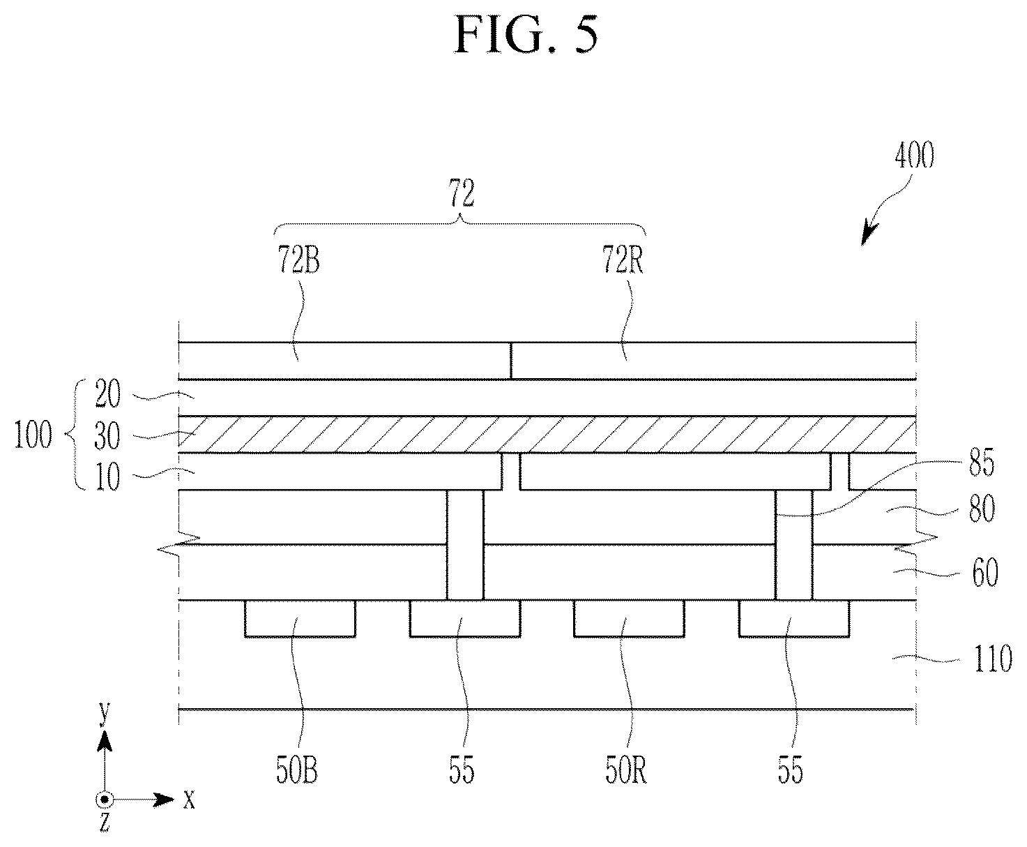 Patent US12612378 Figure 5 – Compound, photoelectric device, light absorption sensor, sensor-embedded display panel, and electronic device