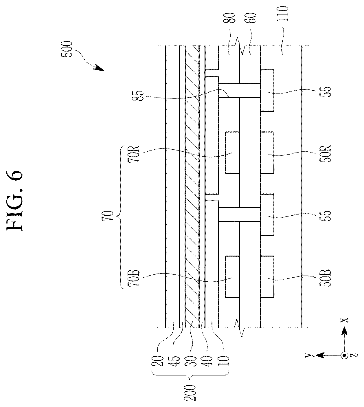 Patent US12612378 Figure 6 – Compound, photoelectric device, light absorption sensor, sensor-embedded display panel, and electronic device