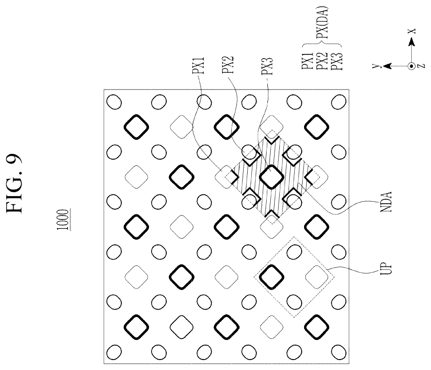 Patent US12612378 Figure 10 – Compound, photoelectric device, light absorption sensor, sensor-embedded display panel, and electronic device