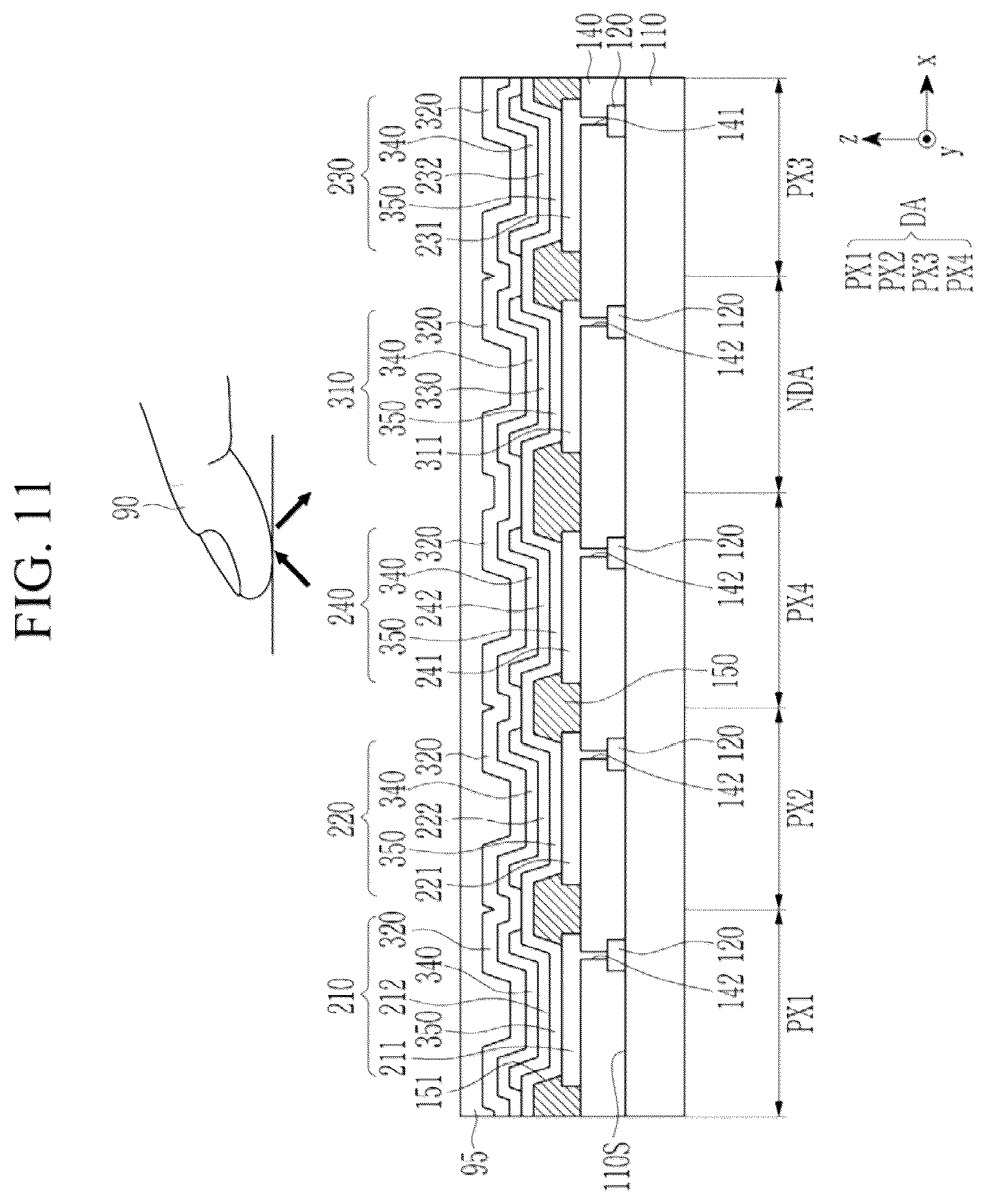 Patent US12612378 Figure 12 – Compound, photoelectric device, light absorption sensor, sensor-embedded display panel, and electronic device
