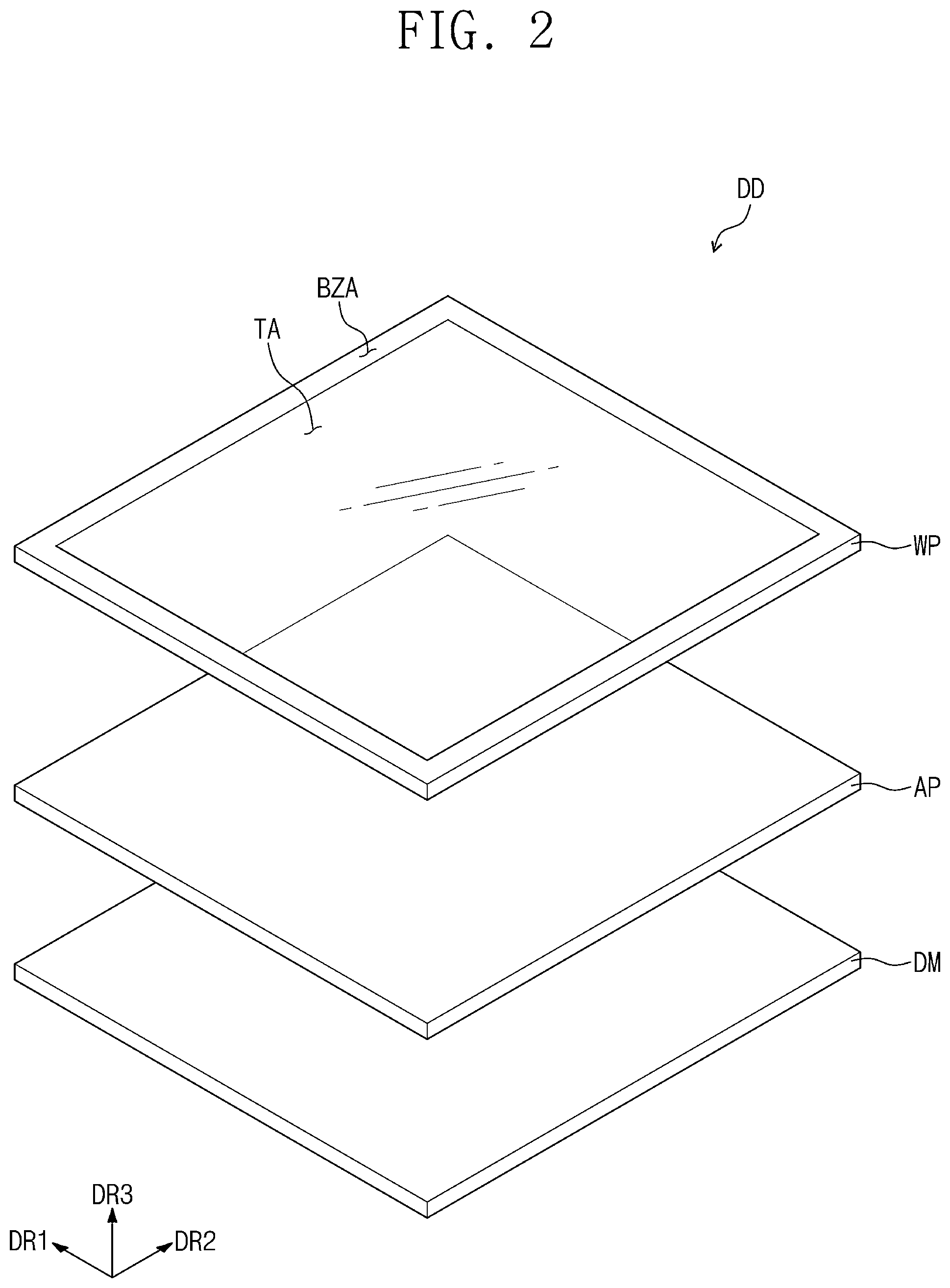 Patent US12612480 Figure 3 – Resin composition, method of manufacturing adhesive member formed from the resin composition, and display device including the adhesive member