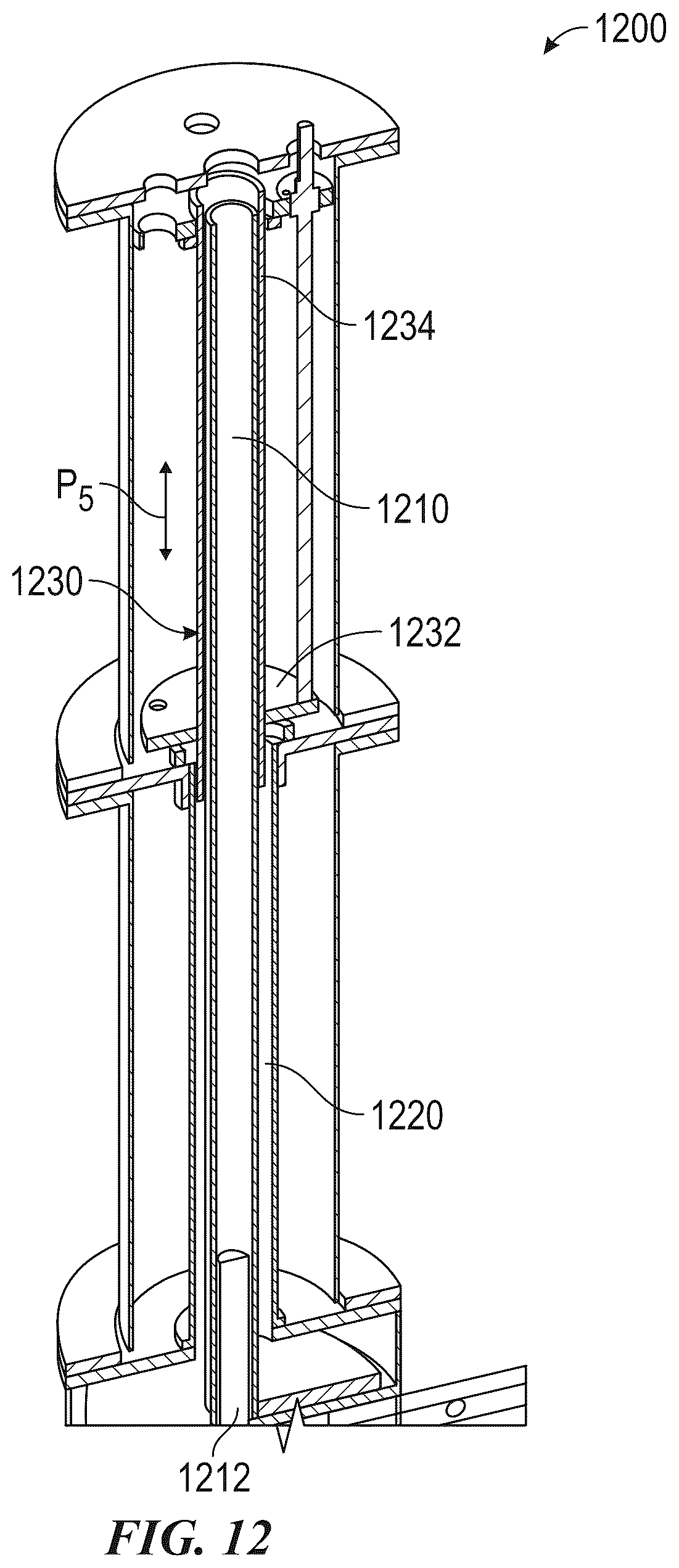 Patent US12612555 Figure 12 – Systems and methods for removing carbon from reaction chambers in pyrolysis reactors
