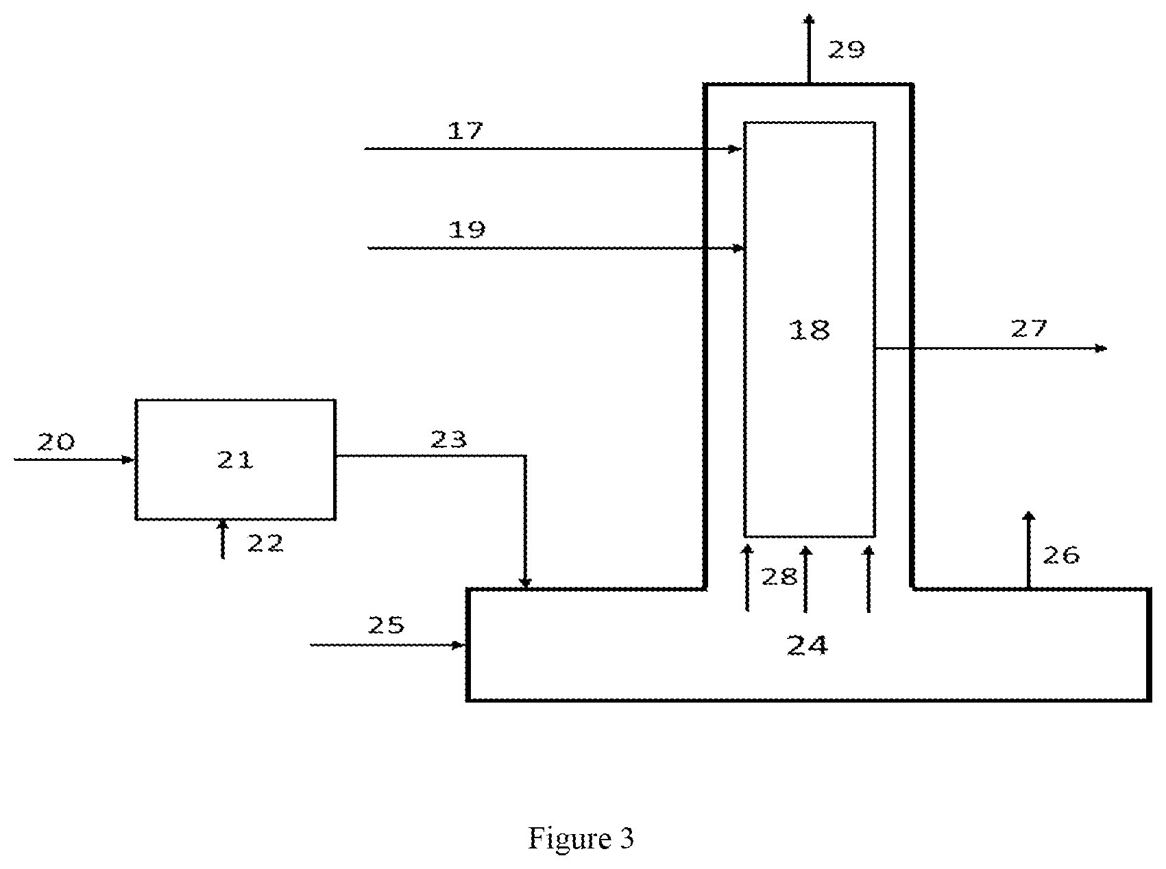 Patent US12612560 Figure 3 – Preheating process module integrated with coke handling system for steam cracking of hydrocarbon feedstock