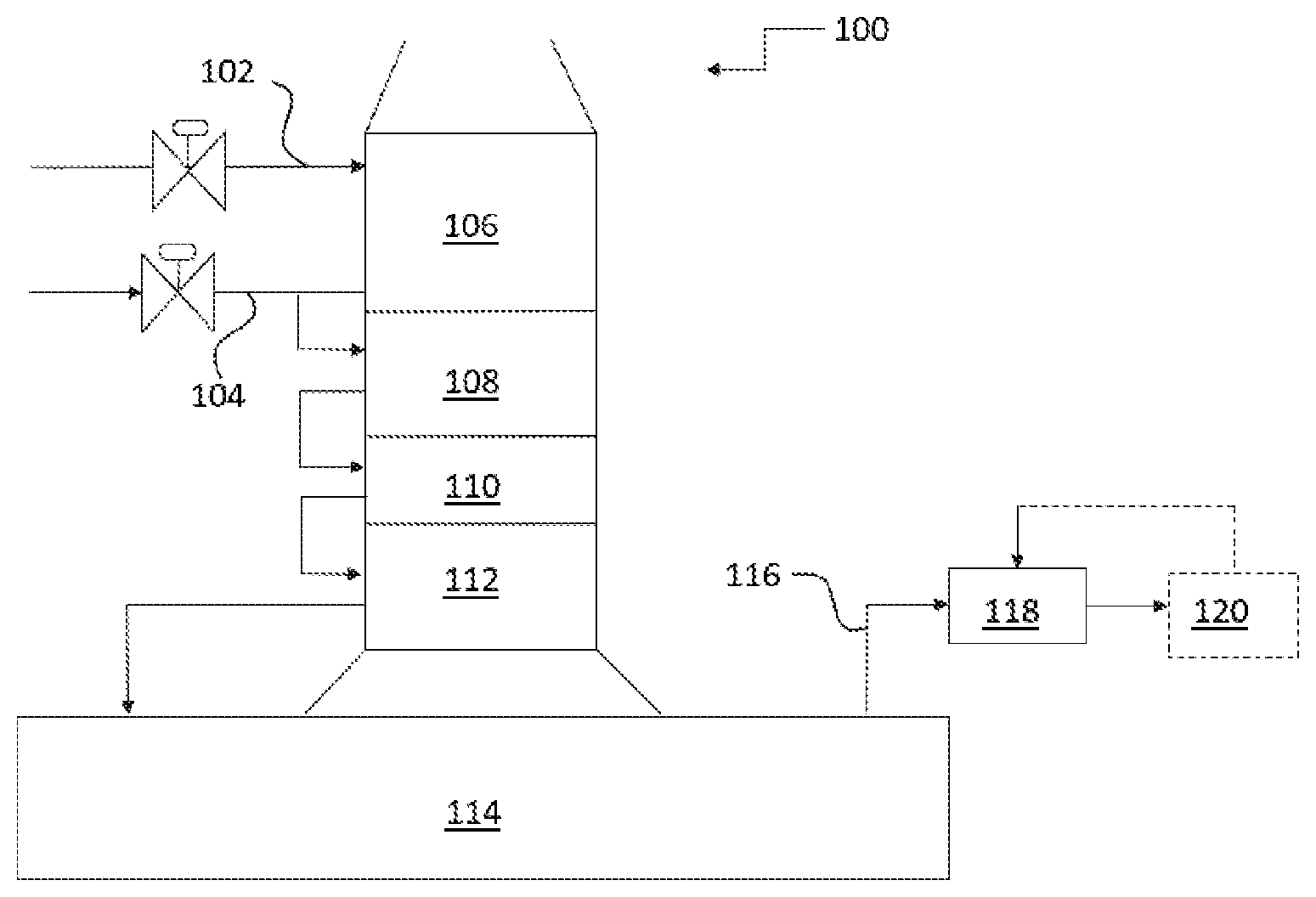 Patent US12612561 Figure 1 – Direct steam cracking methods for liquids produced from plastic waste