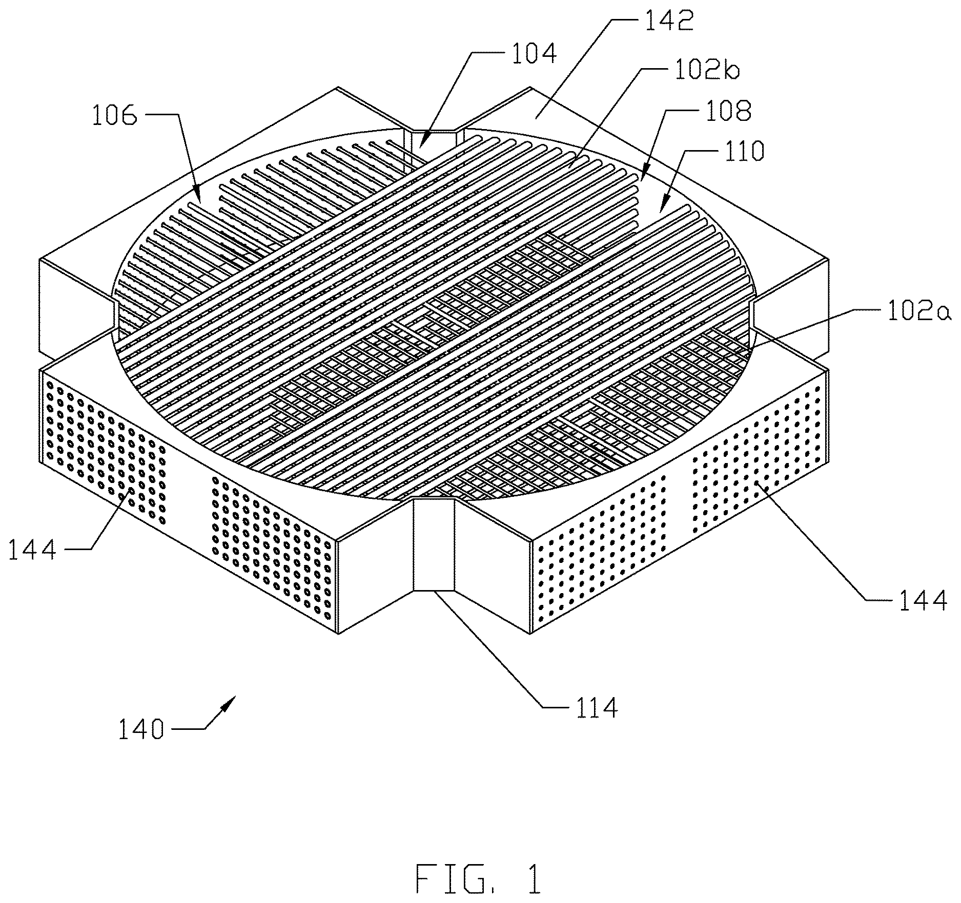 Patent US12612585 Figure 1 – Cell culture bioreactor with zone control