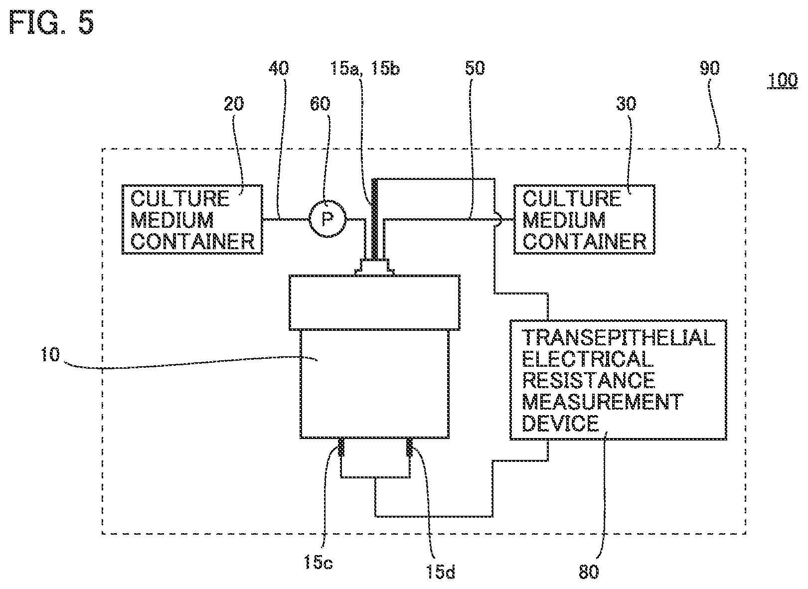 Patent US12612586 Figure 5 – Cell culture container and cell culture system