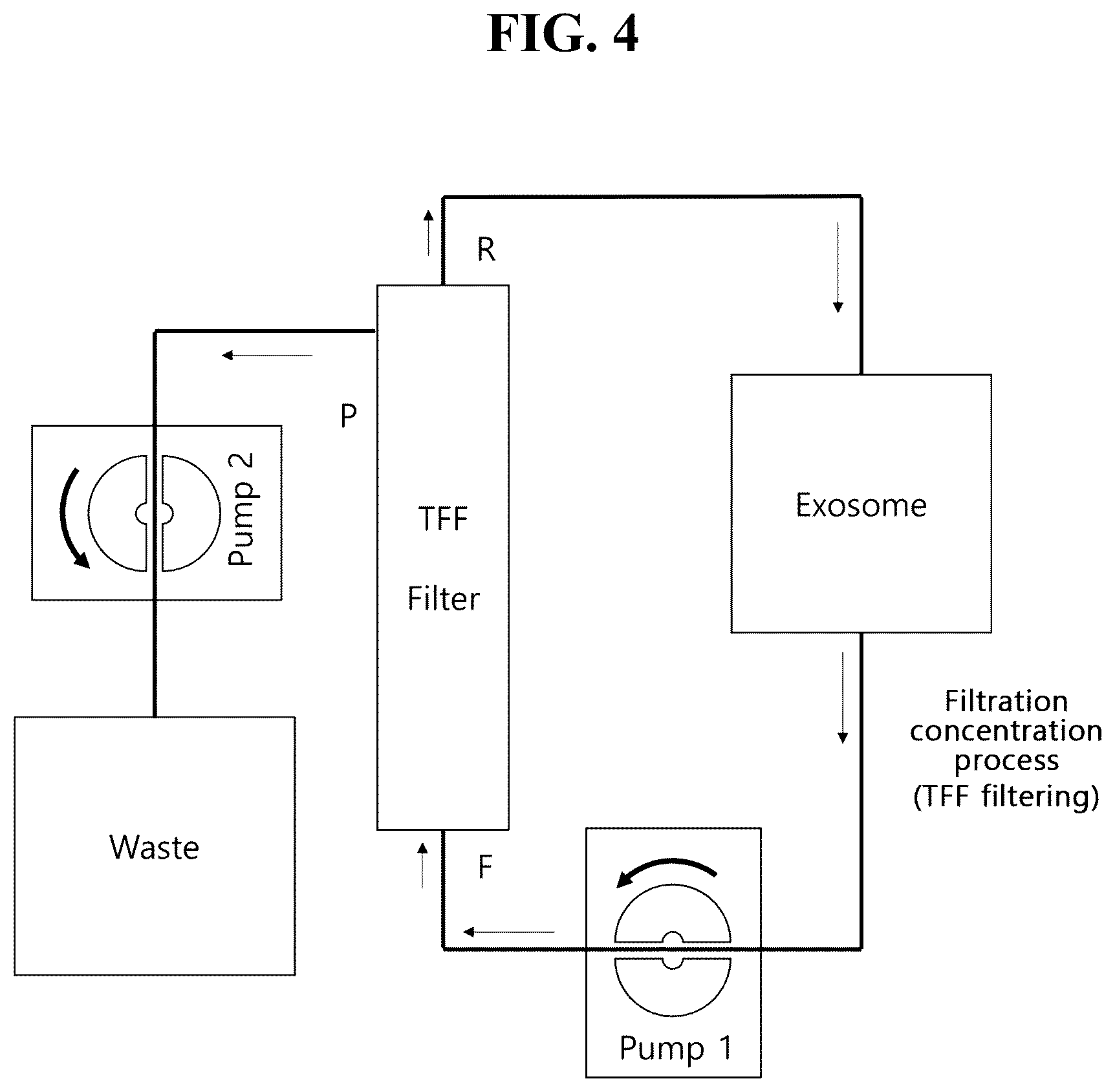 Patent US12612601 Figure 3 – Use of cross-flow filtration device for preparing functional exosome