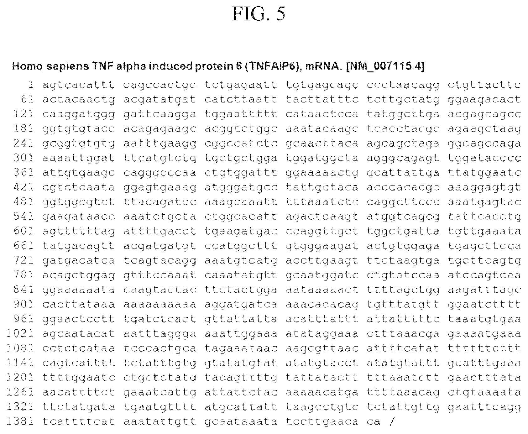 Patent US12612628 Figure 5 – Composition for treating metastatic solid cancer, comprising TSG6 inhibitor