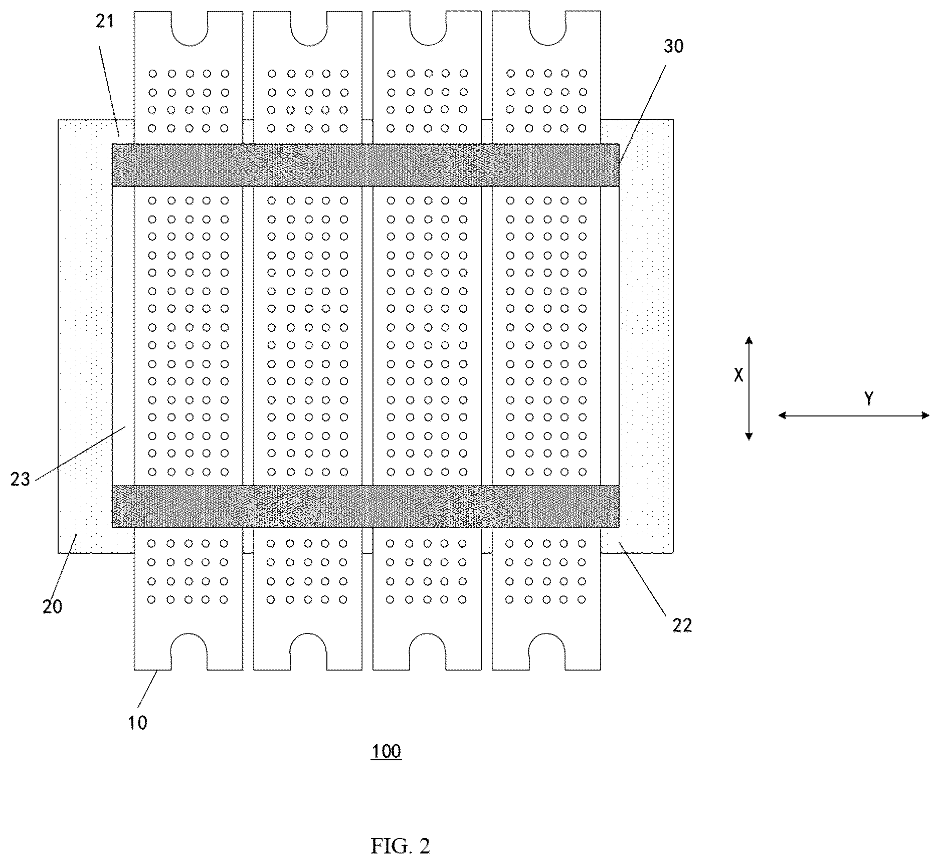 Patent US12612688 Figure 2 – Mask, mask assembly, and method for manufacturing mask assembly