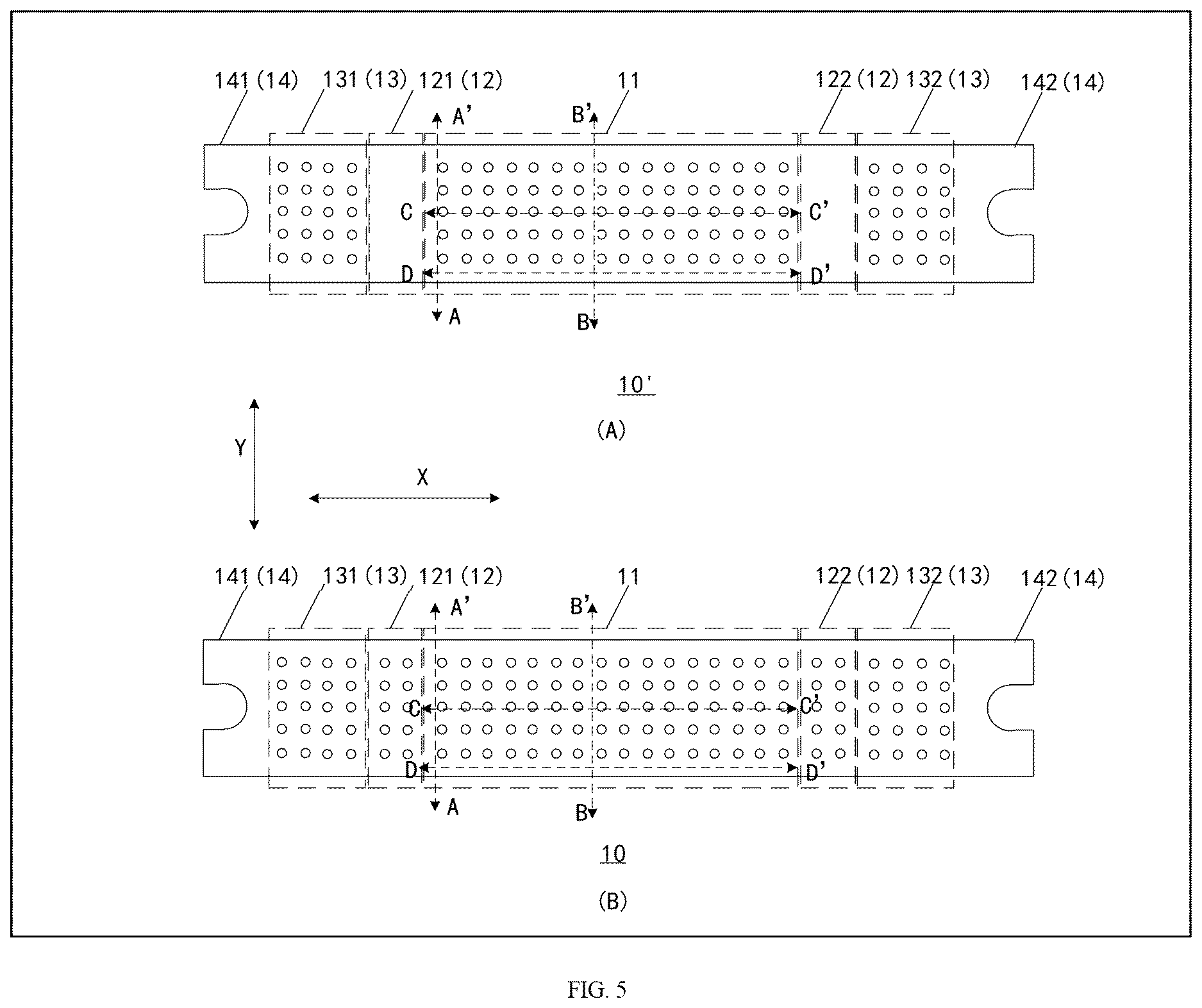 Patent US12612688 Figure 5 – Mask, mask assembly, and method for manufacturing mask assembly