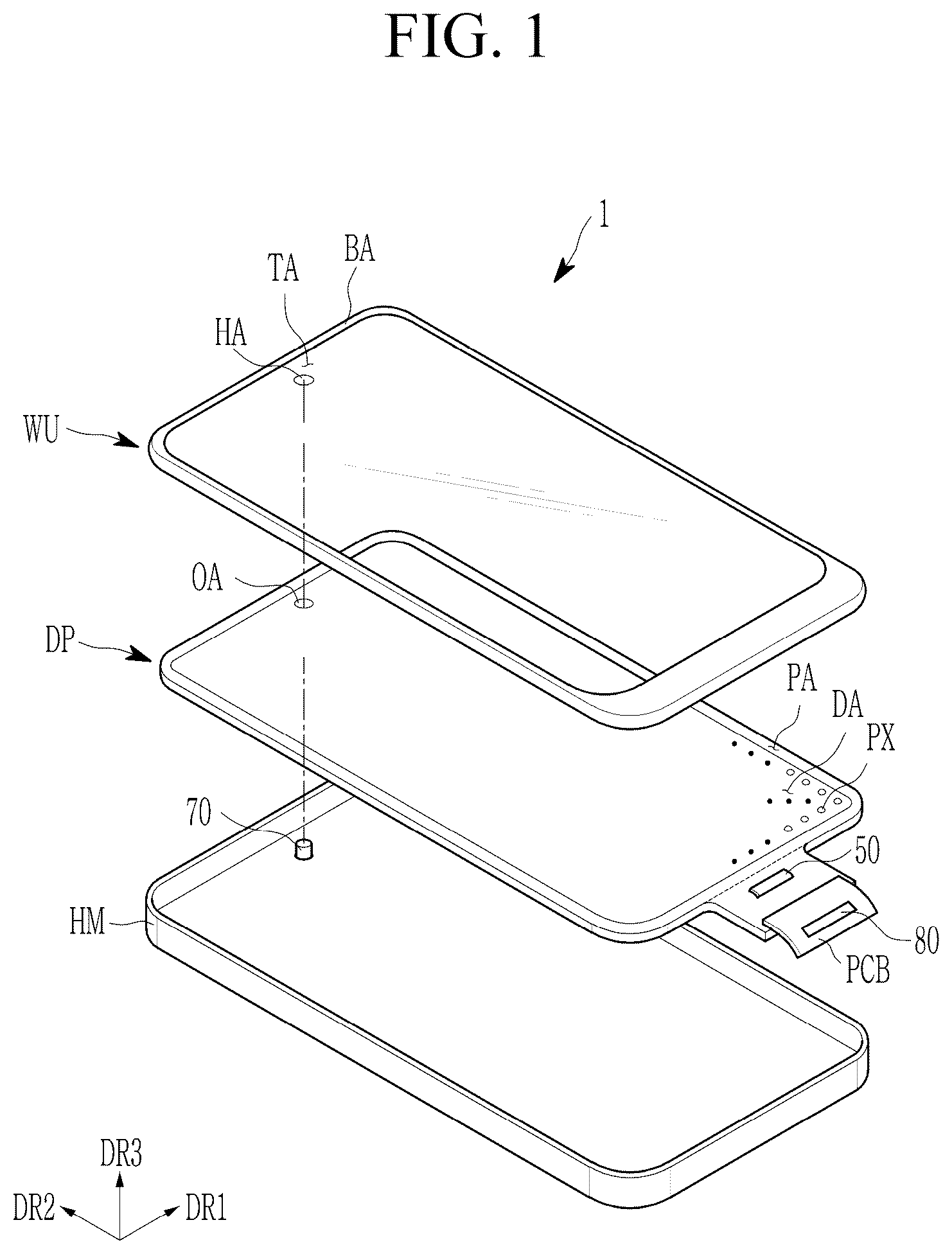 Patent US12612689 Figure 1 – Mask stick and mask assembly including the same