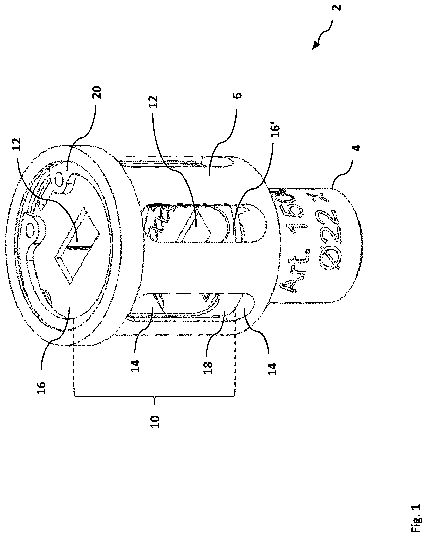 Patent US12612698 Figure 1 – Holding device for holding a magnetizable substrate during processing of a substrate surface of the substrate