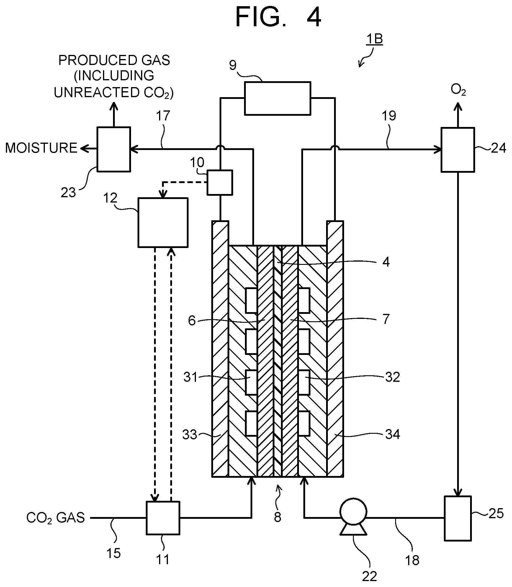 Patent US12612707 Figure 4 – Electrochemical reaction device and valuable material manufacturing system