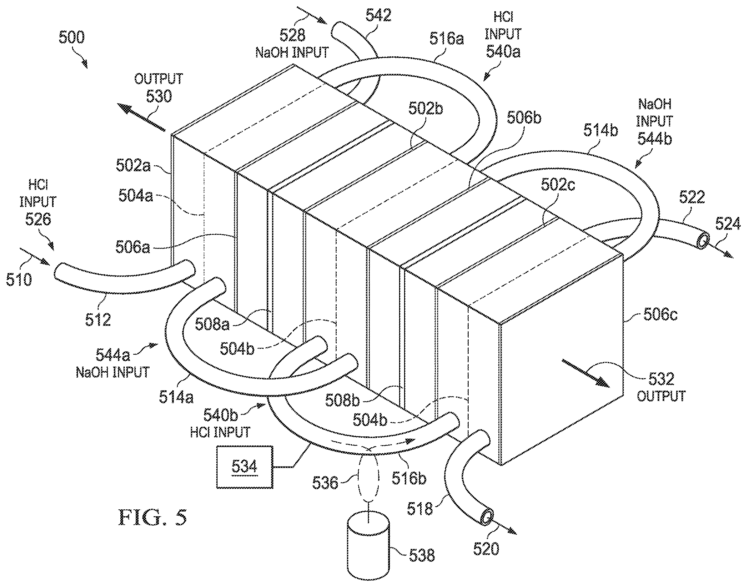 Patent US12612708 Figure 5 – System and method for controlling a multi-state electrochemical cell