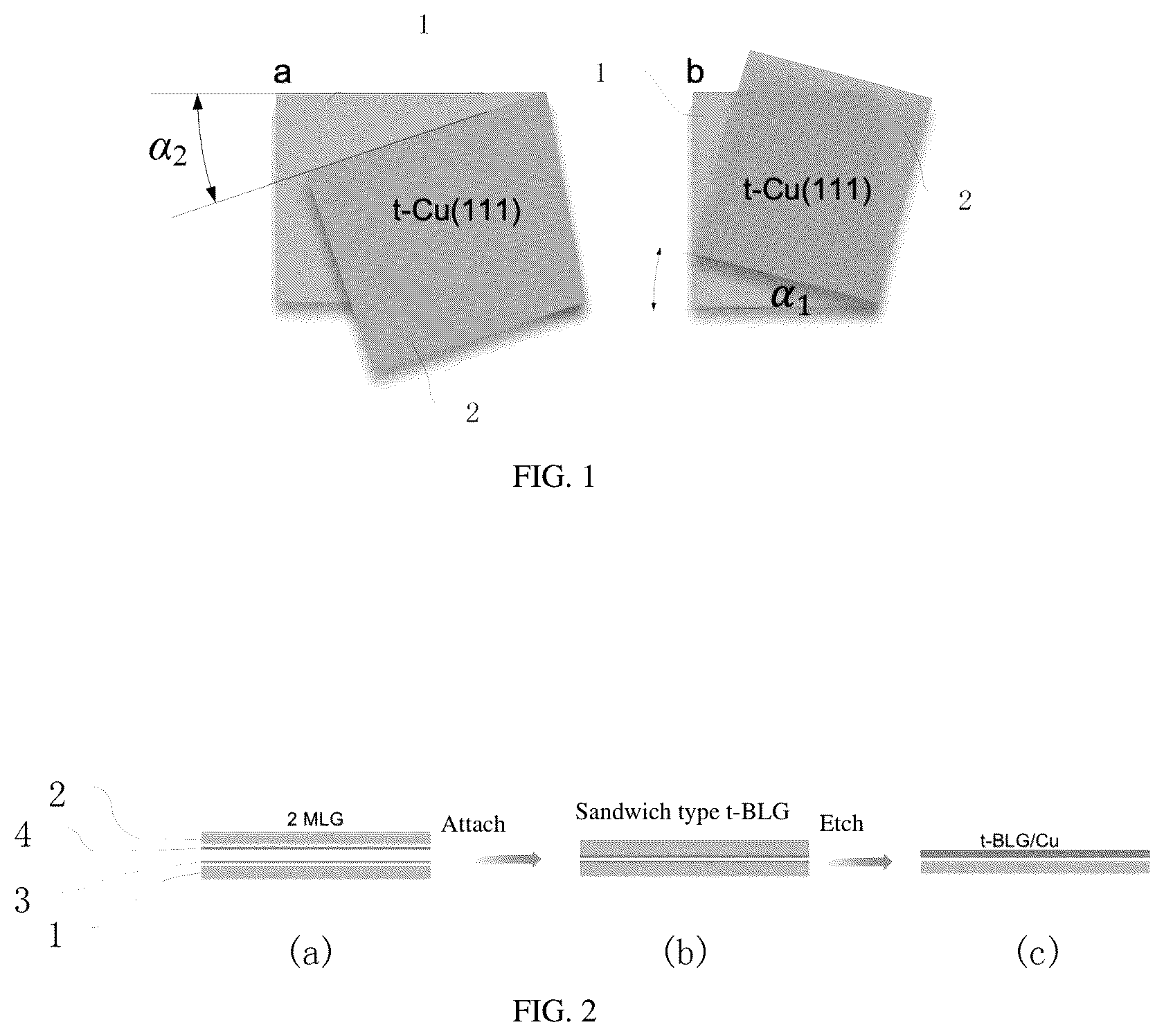 Patent US12612712 Figure 1 – Method for preparing large-scale two-dimensional single crystal stack having interlayer rotation angle