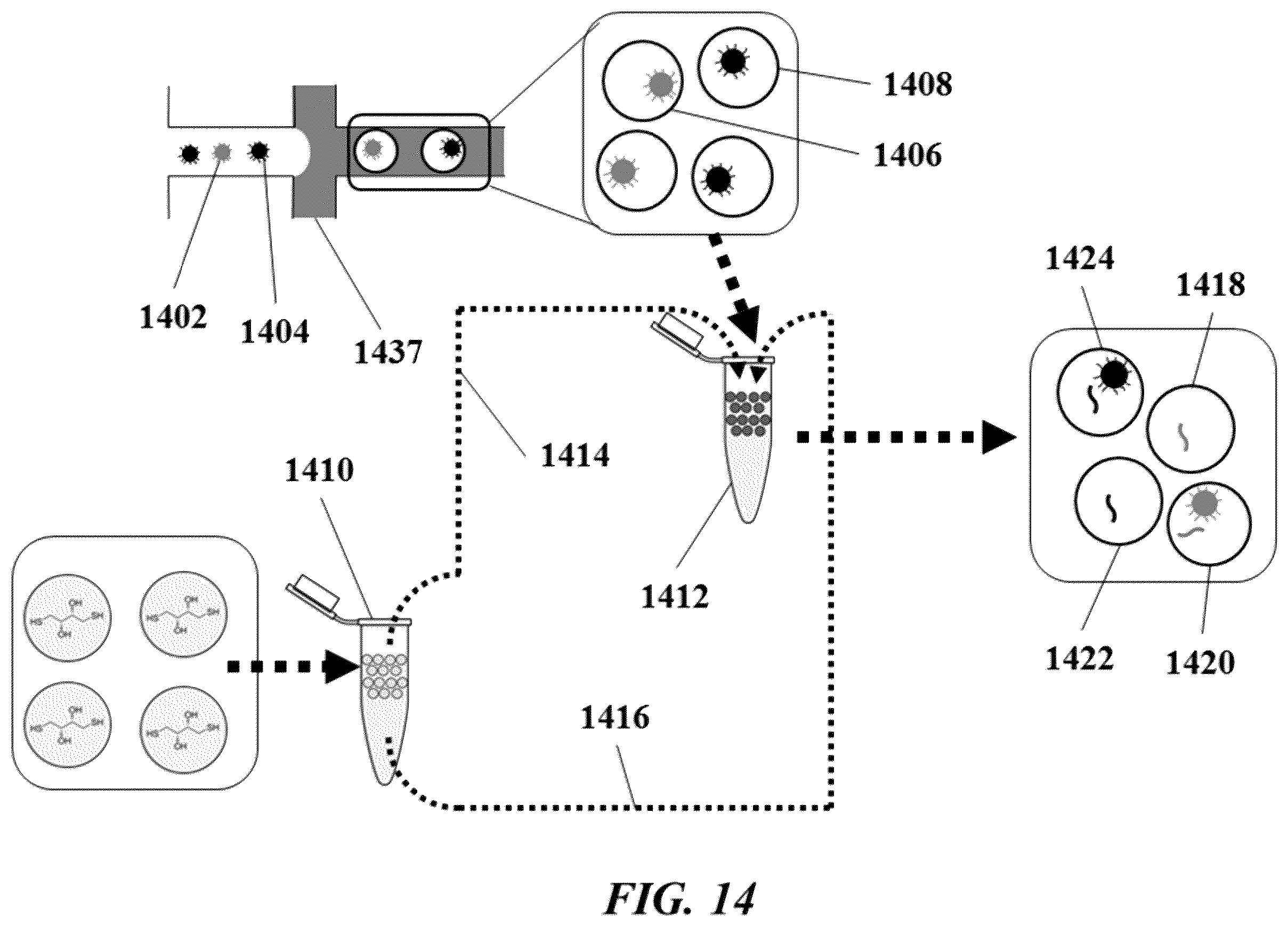 Patent US12612714 Figure 15 – Systems and methods for transfer of reagents between droplets