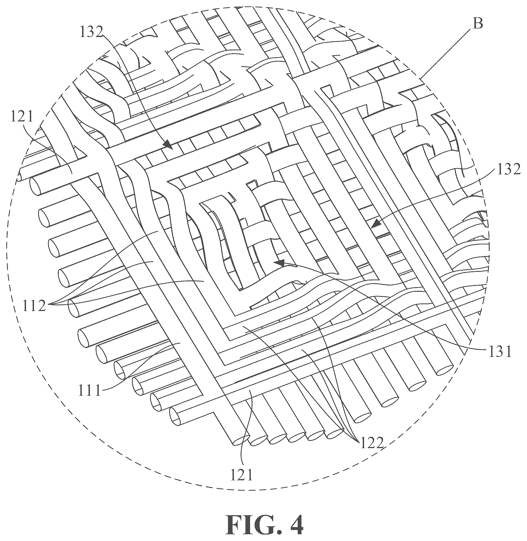 Patent US12612716 Figure 4 – Waffle weave floor mat