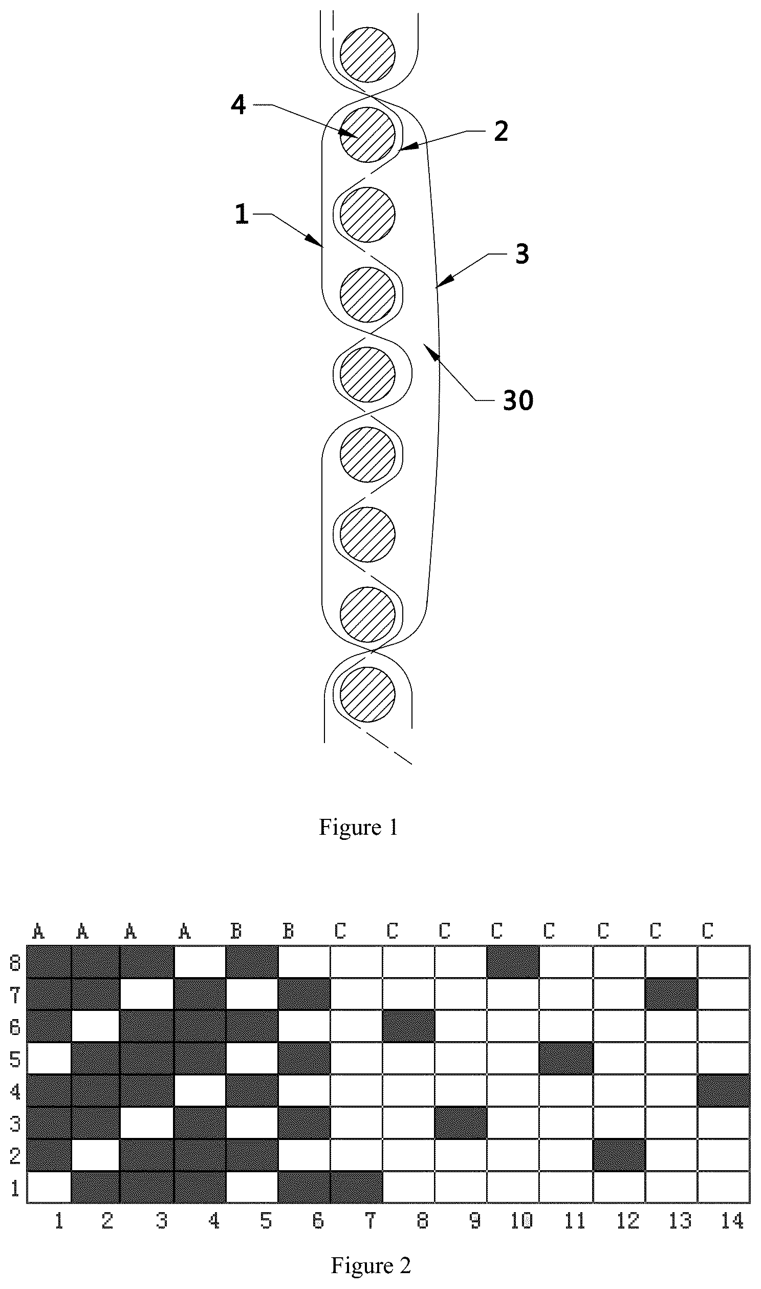 Patent US12612718 Figure 1 – Woven warp-knit-like fabric