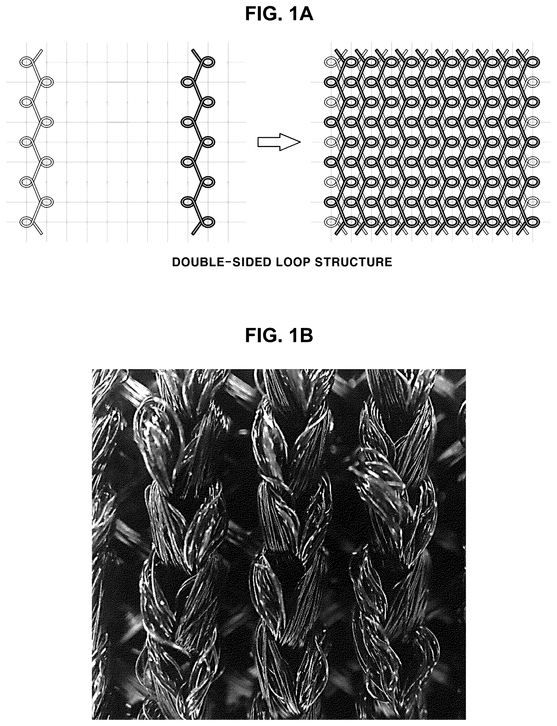 Patent US12612719 Figure 1 – Pile knit fabric for interior materials of vehicles, method of manufacturing the same and manufacturing machine of pile knit fabric