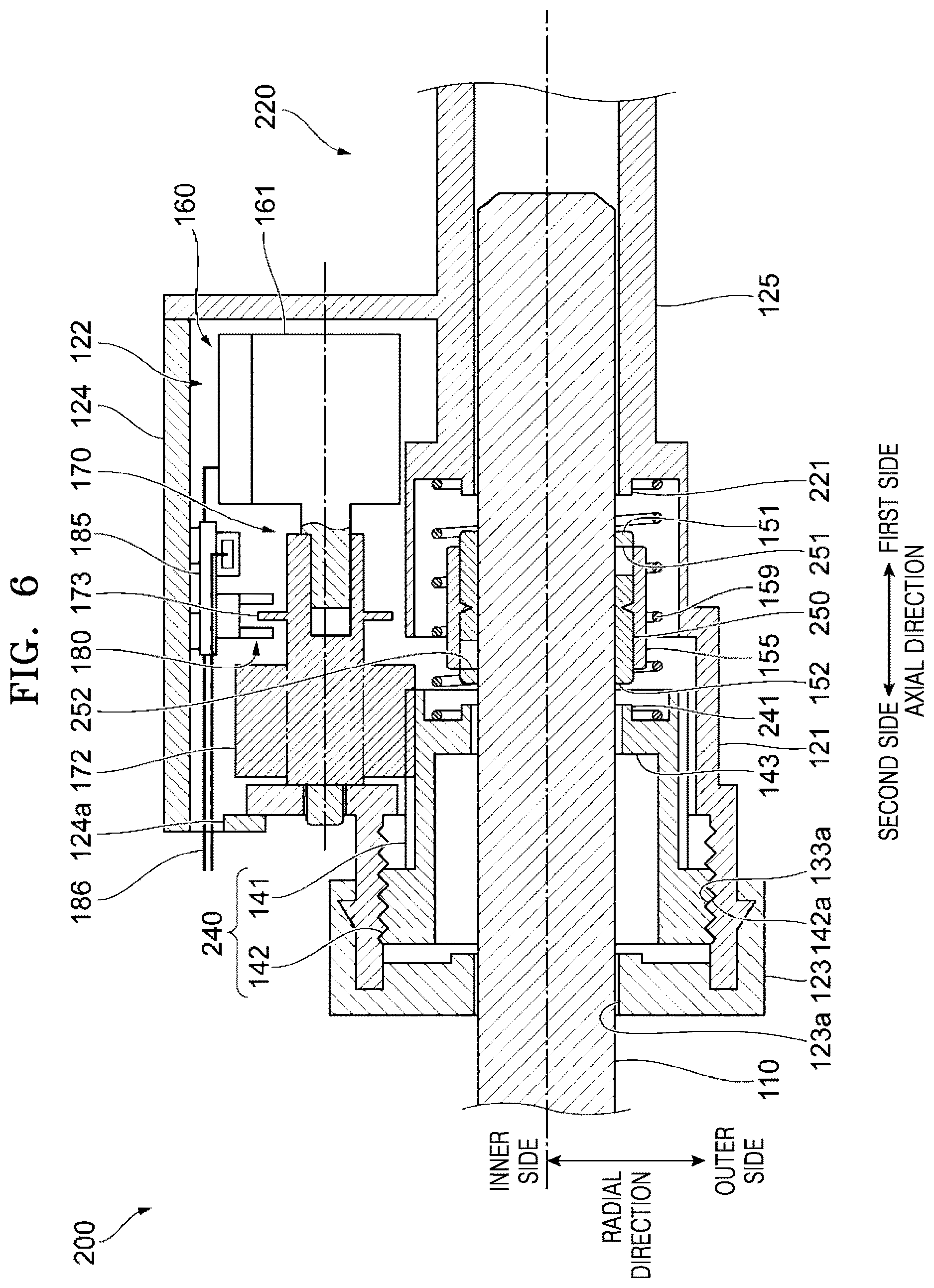 Patent US12612722 Figure 7 – Washing machine including damper for damping vibration of tub