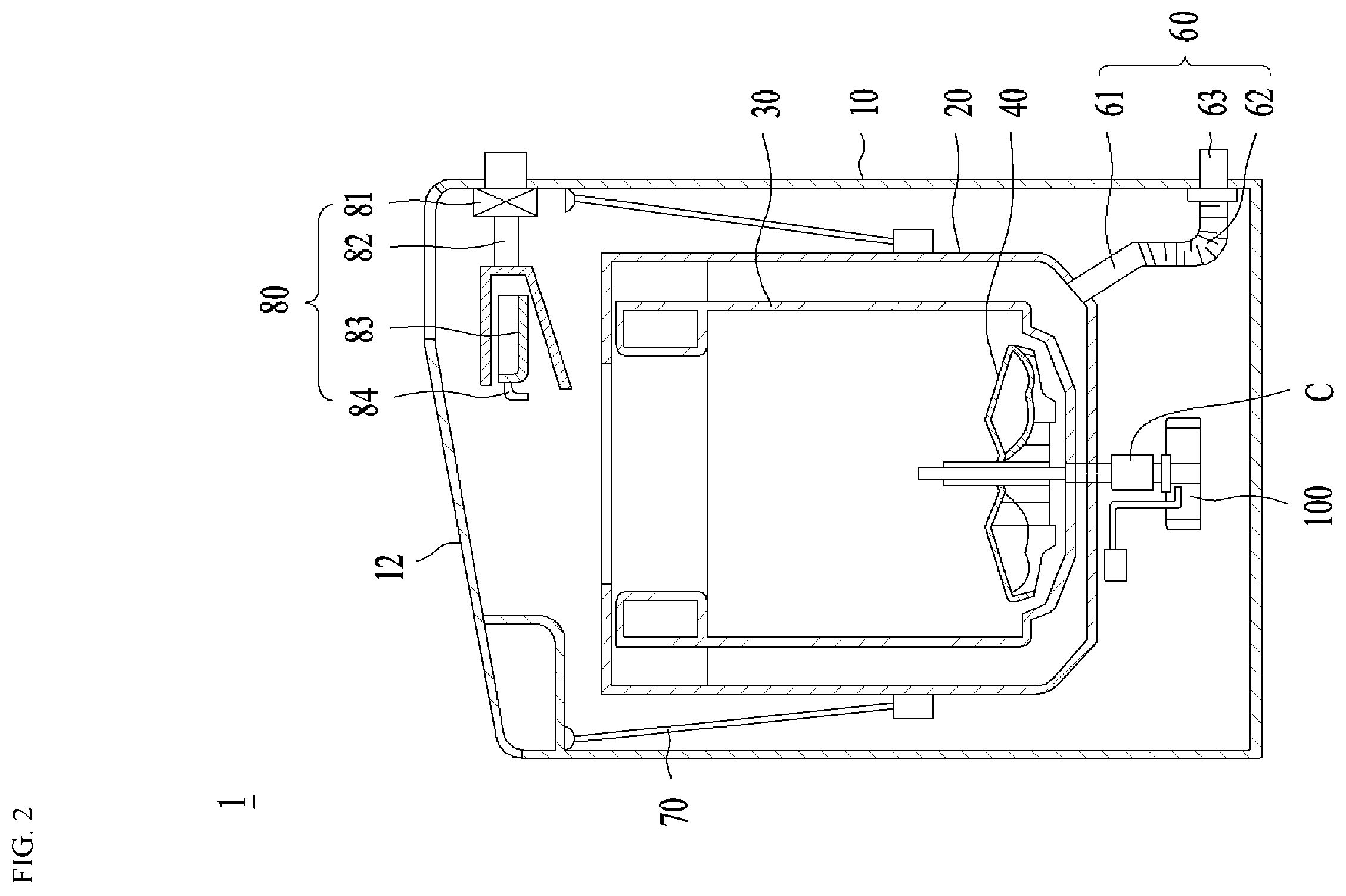 Patent US12612724 Figure 2 – Laundry treating apparatus