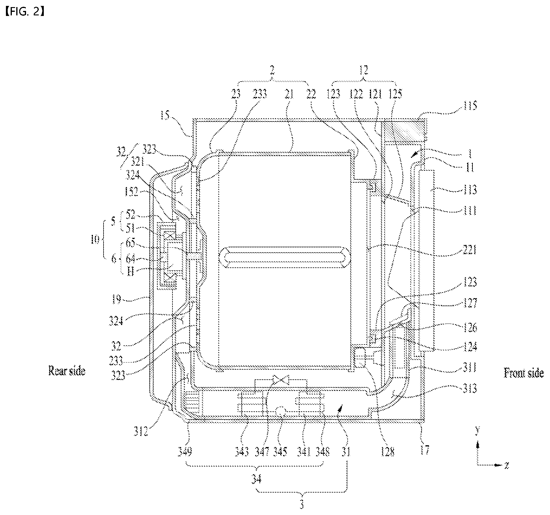 Patent US12612725 Figure 2 – Laundry treatment apparatus