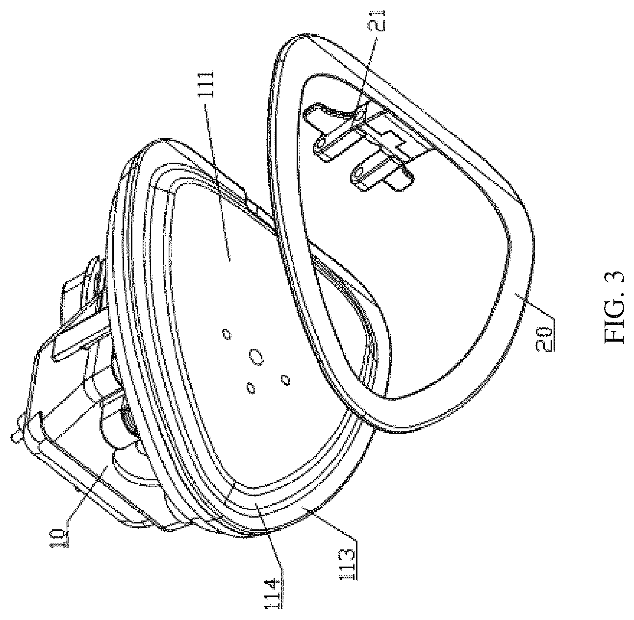 Patent US12612728 Figure 2 – Steam brush with clamping and ironing structure and steaming ironing machine