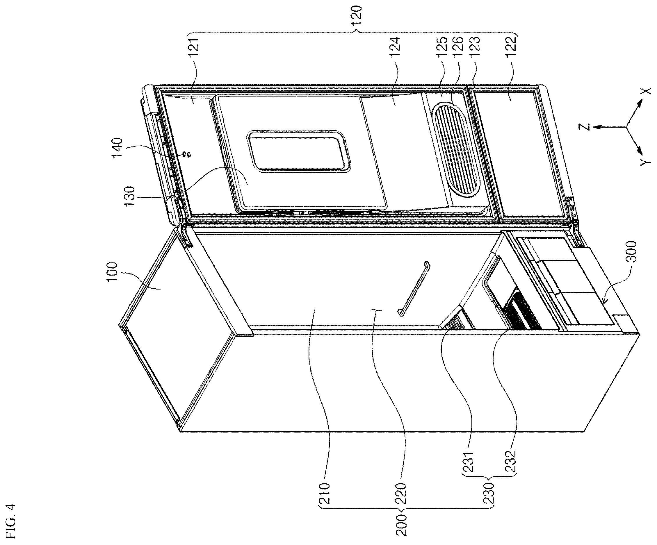 Patent US12612729 Figure 4 – Ironing module including steam iron and laundry treating apparatus including the same