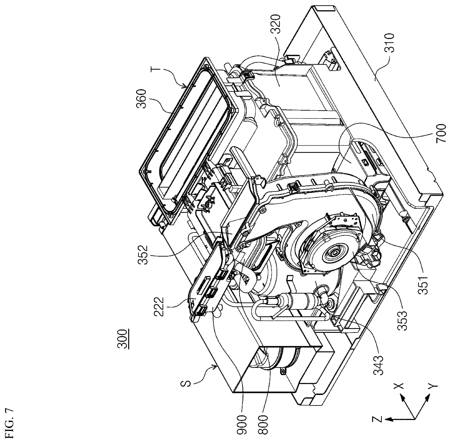 Patent US12612729 Figure 7 – Ironing module including steam iron and laundry treating apparatus including the same
