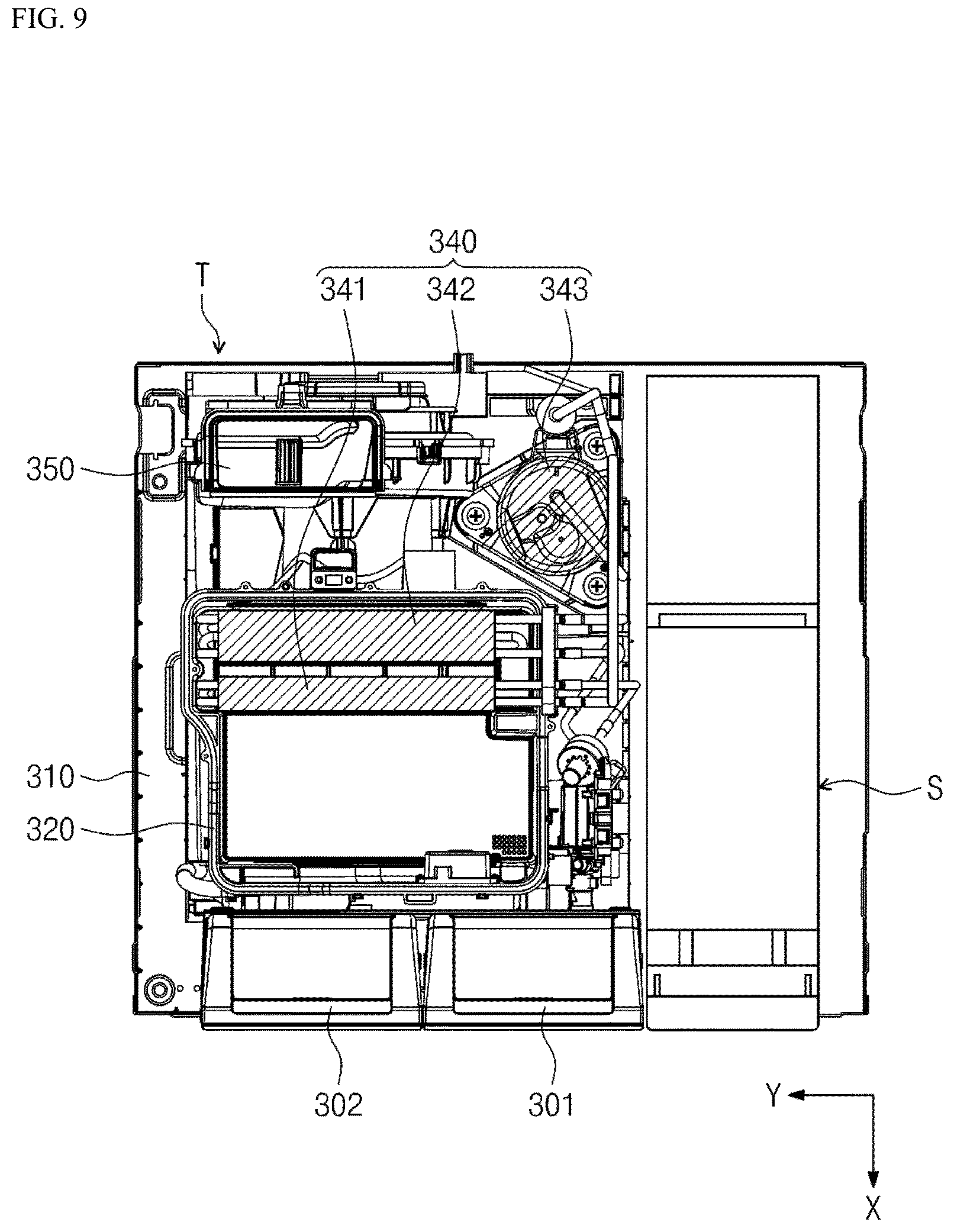 Patent US12612729 Figure 9 – Ironing module including steam iron and laundry treating apparatus including the same