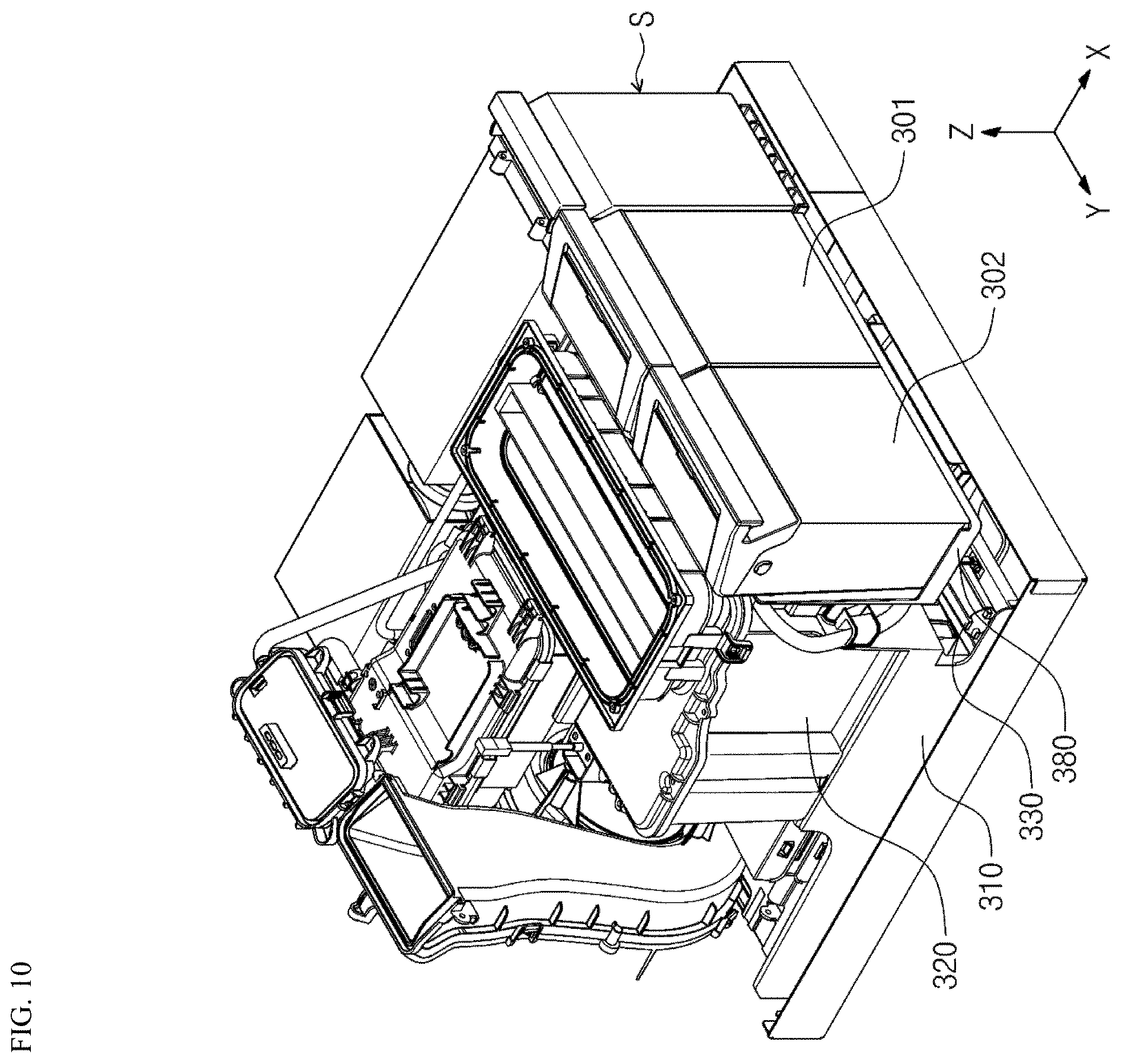 Patent US12612729 Figure 10 – Ironing module including steam iron and laundry treating apparatus including the same