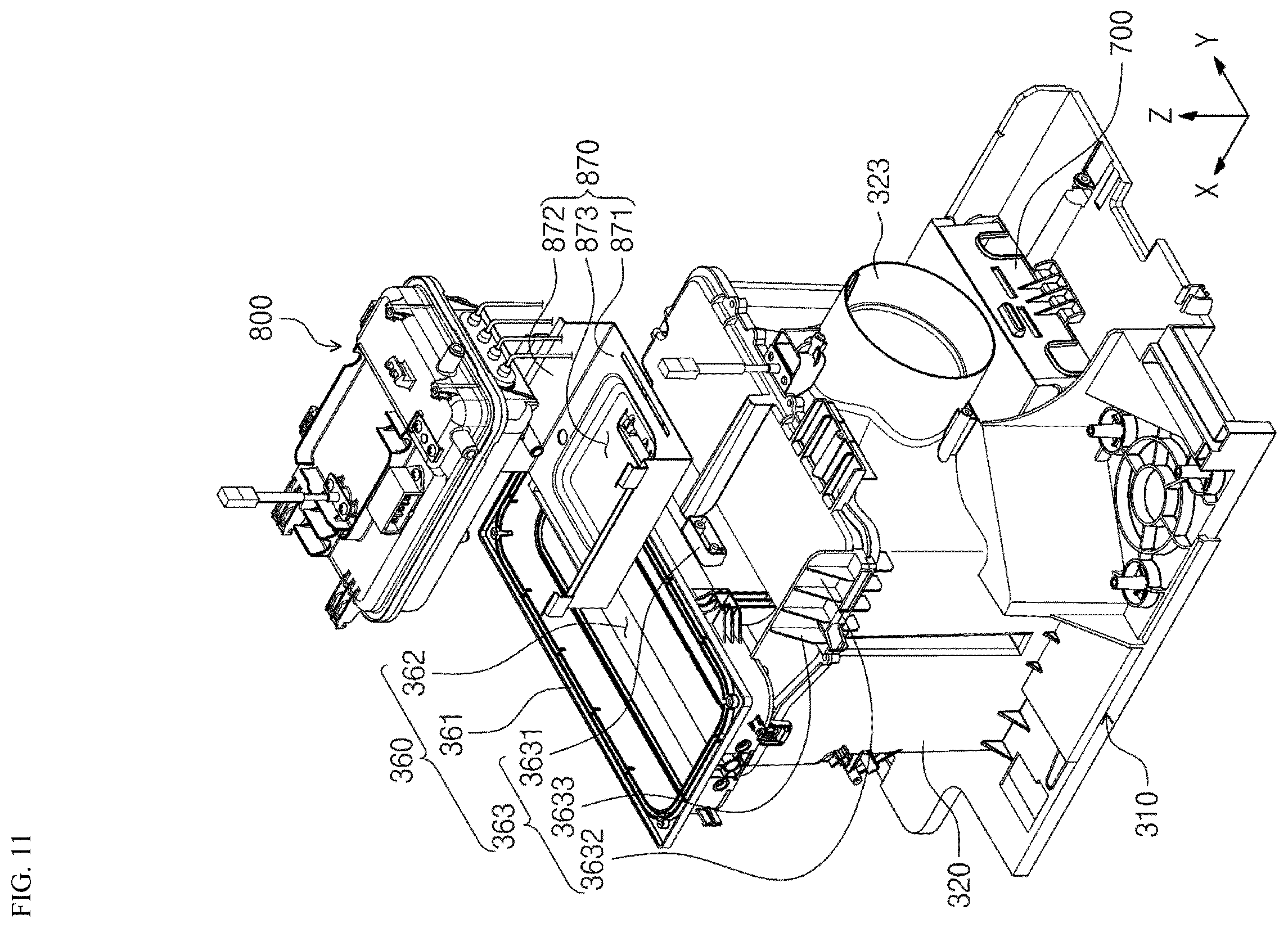 Patent US12612729 Figure 11 – Ironing module including steam iron and laundry treating apparatus including the same