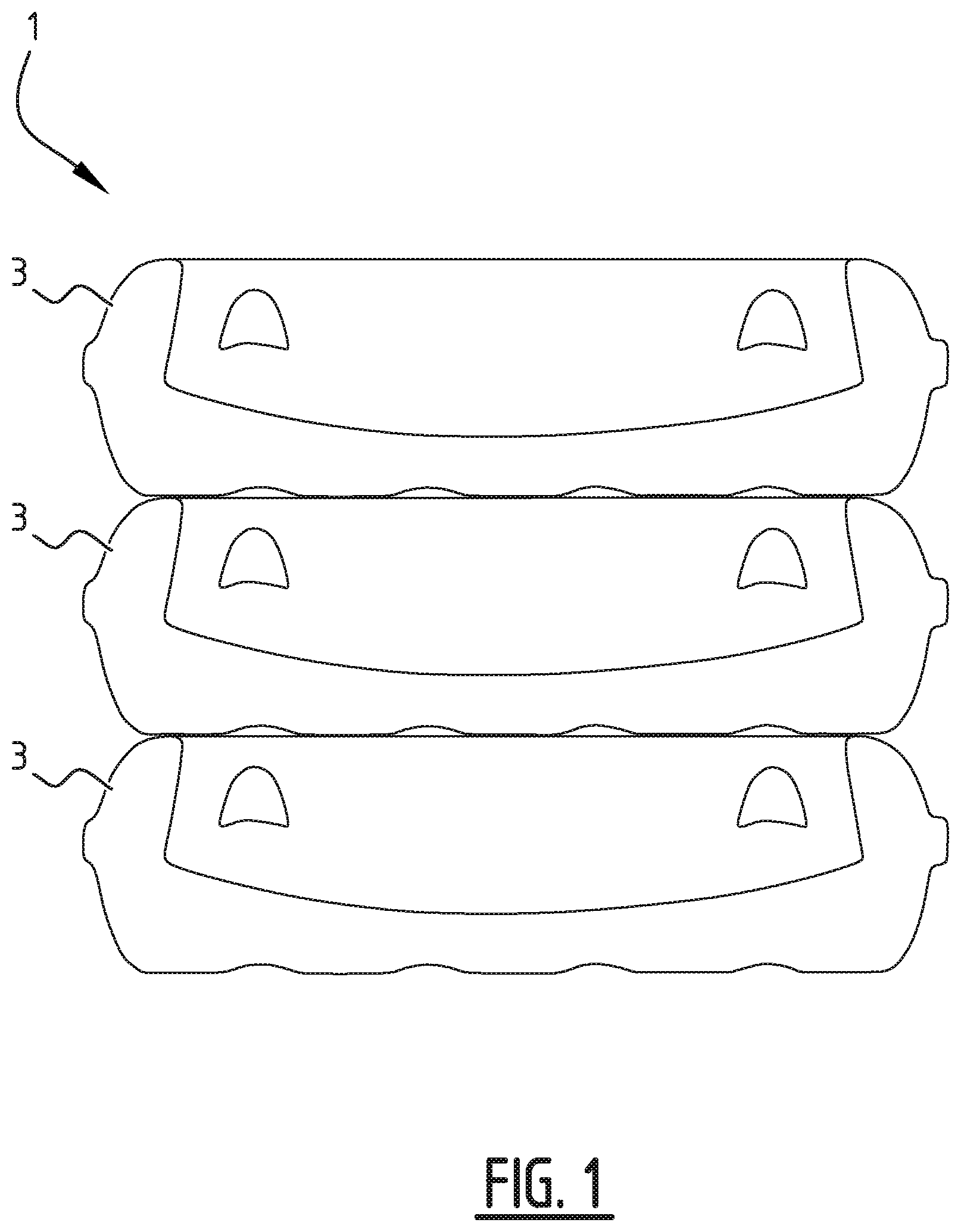 Patent US12612739 Figure 1 – Method for producing a moulded pulp material for packaging unit and such packaging unit