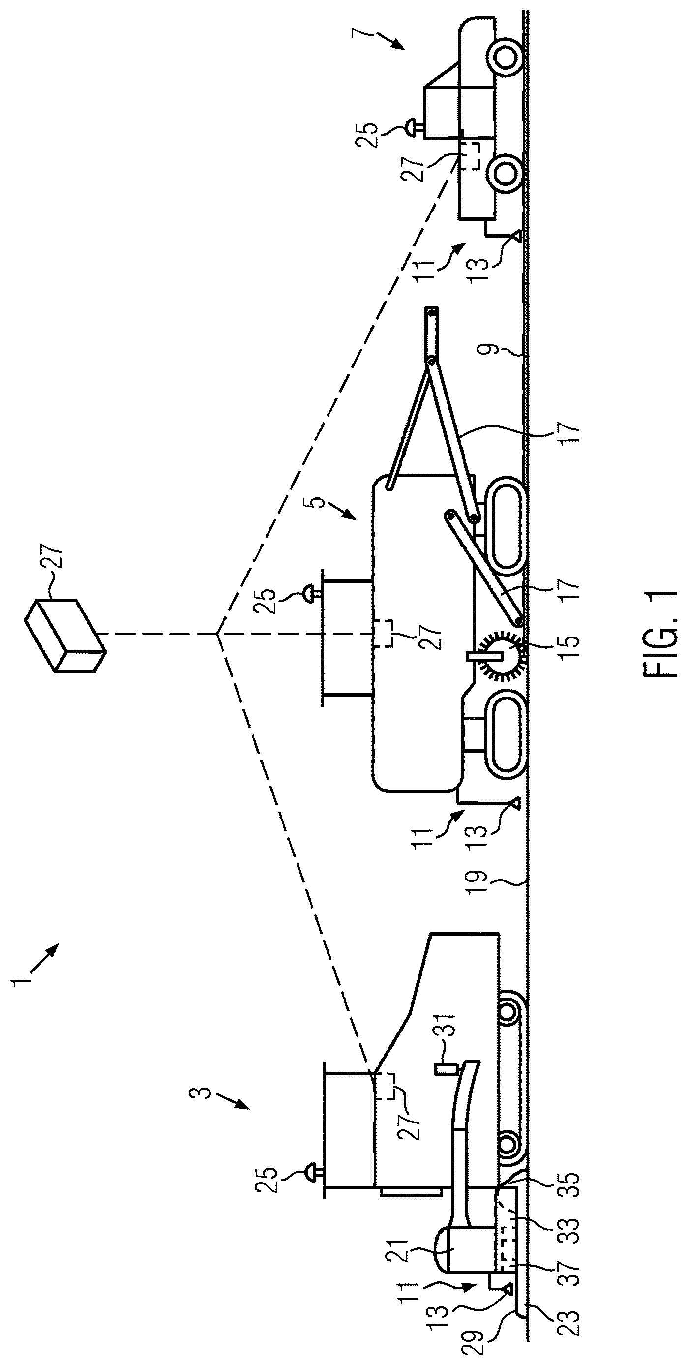 Patent US12612747 — Method of paving a road surface and asphalt paving system — Figure 1