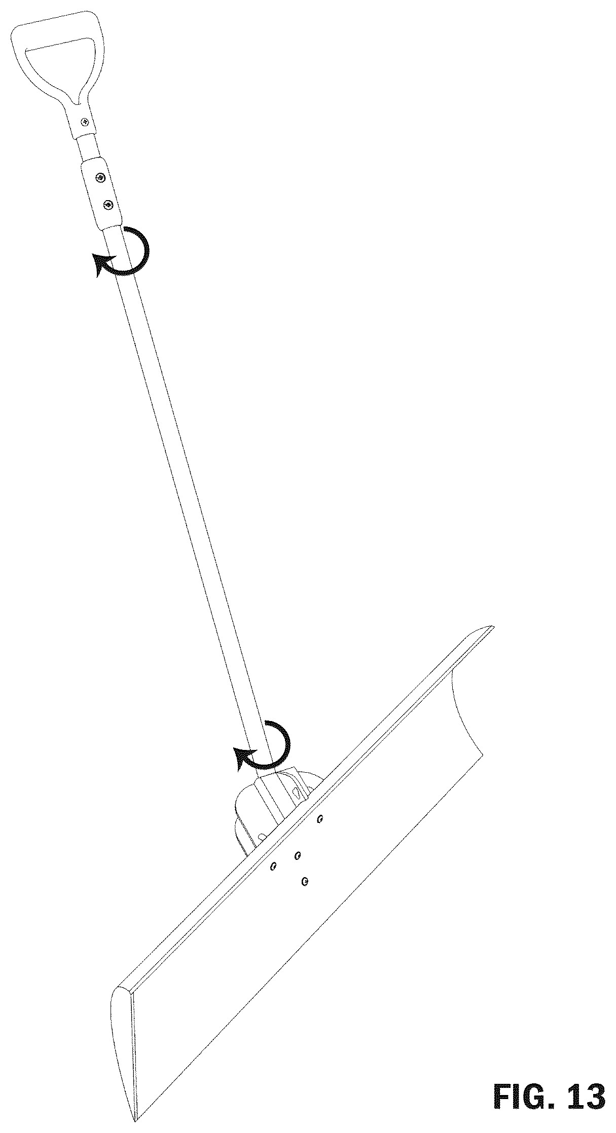 Patent US12612750 Figure 11 – Articulating pusher shovel