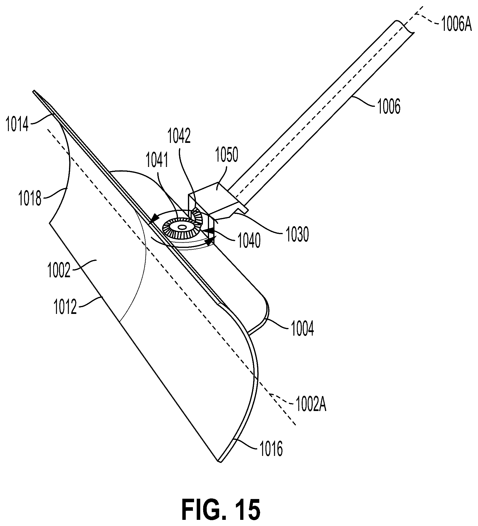 Patent US12612750 Figure 14 – Articulating pusher shovel