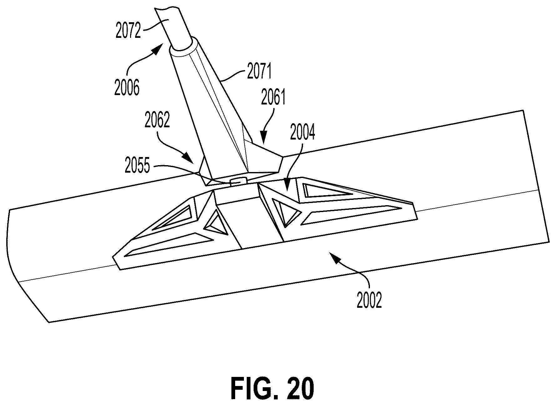 Patent US12612750 Figure 19 – Articulating pusher shovel