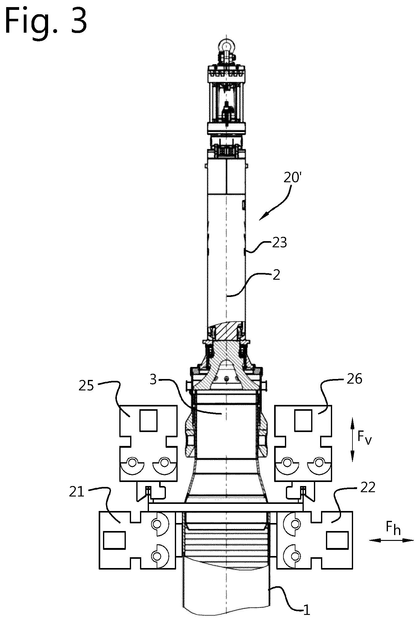 Patent US12612754 Figure 3 – Pile installation