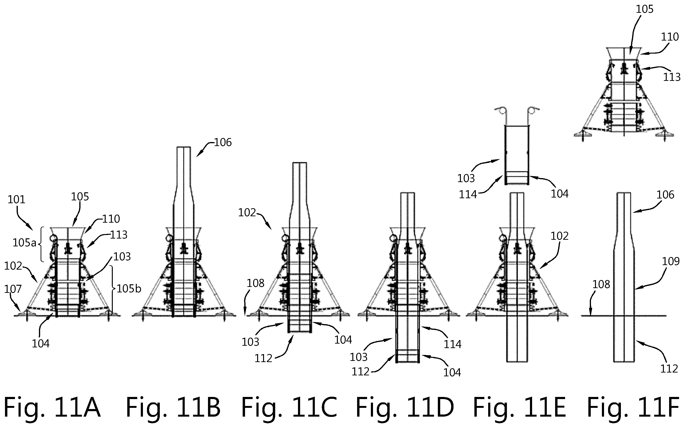 Patent US12612754 Figure 9 – Pile installation