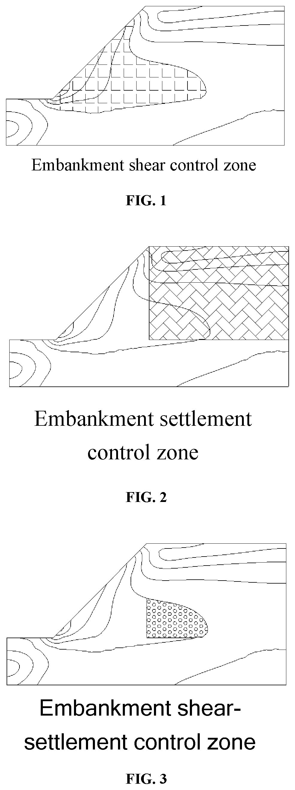 Patent US12612755 Figure 1 – Pre-disintegrated soft rock embankment structure based on spatial function zones and design method thereof