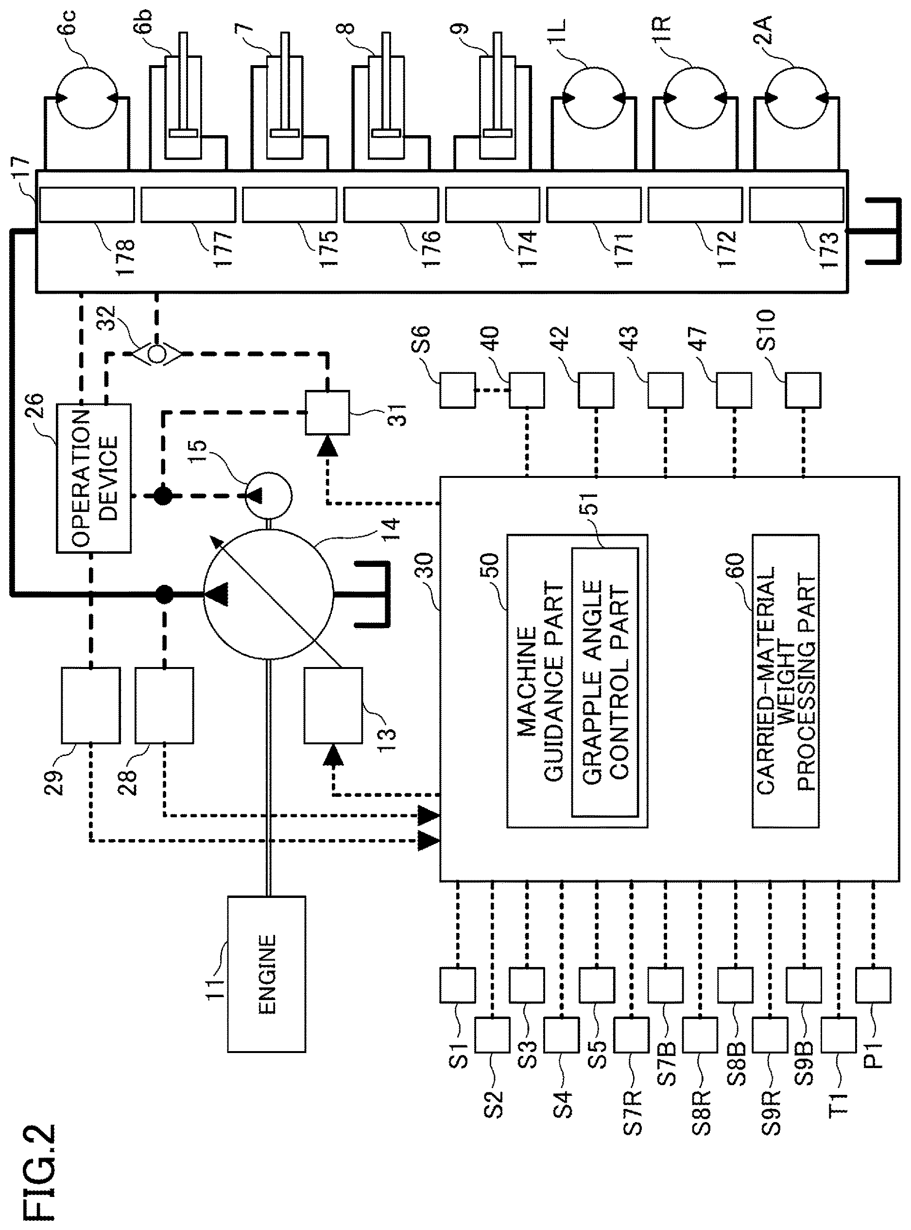 Patent US12612758 Figure 2 – Work machine and work machine support system