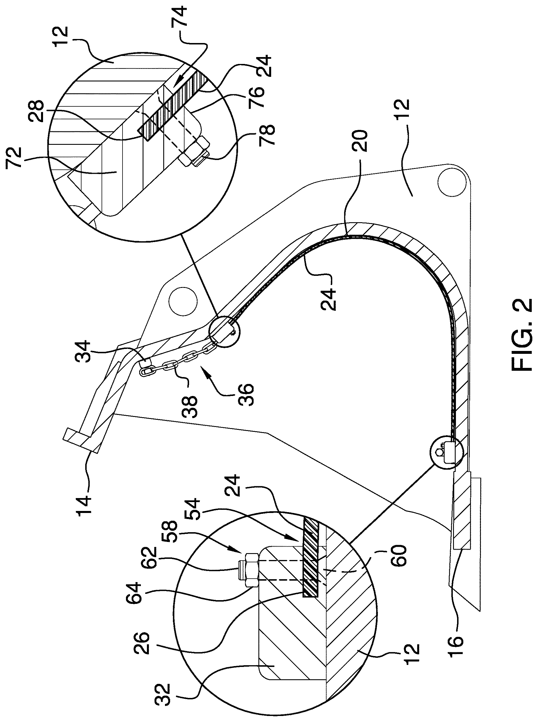 Patent US12612759 Figure 2 – Dump liner device