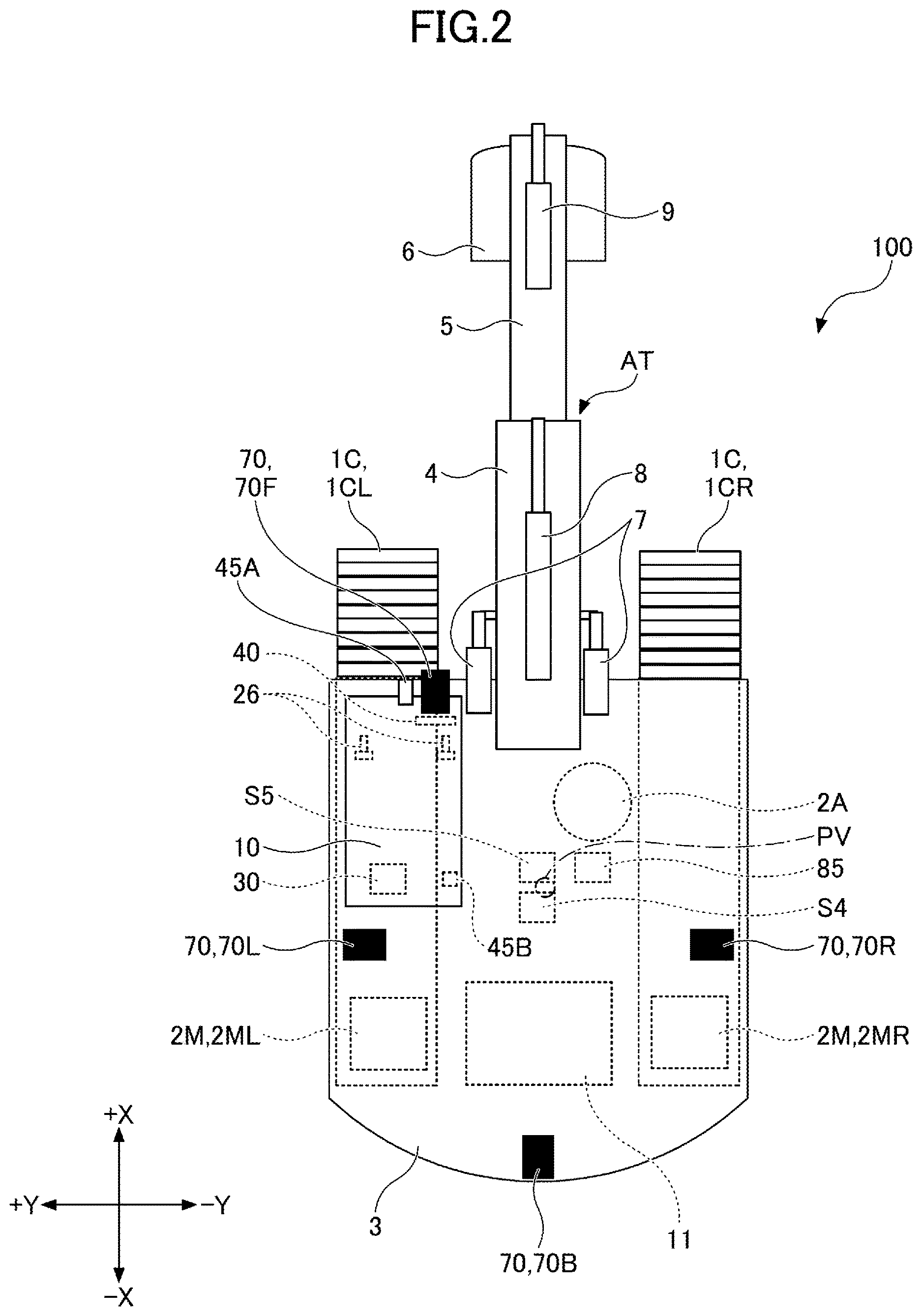 Patent US12612760 Figure 2 – Shovel, shovel control device, and machine learning device